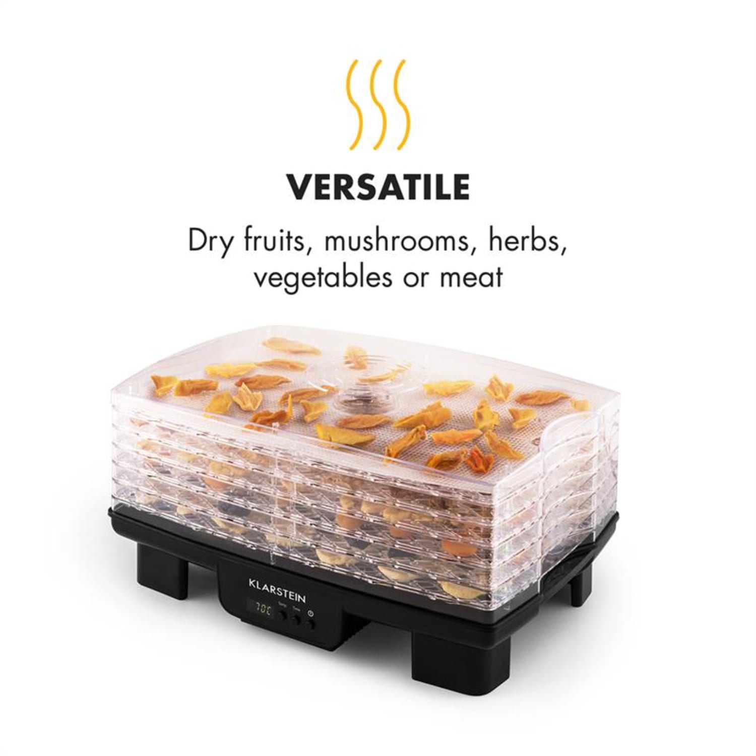 Bananarama, sušička ovocia, 550 W, 6 poschodí, čierna Čierna