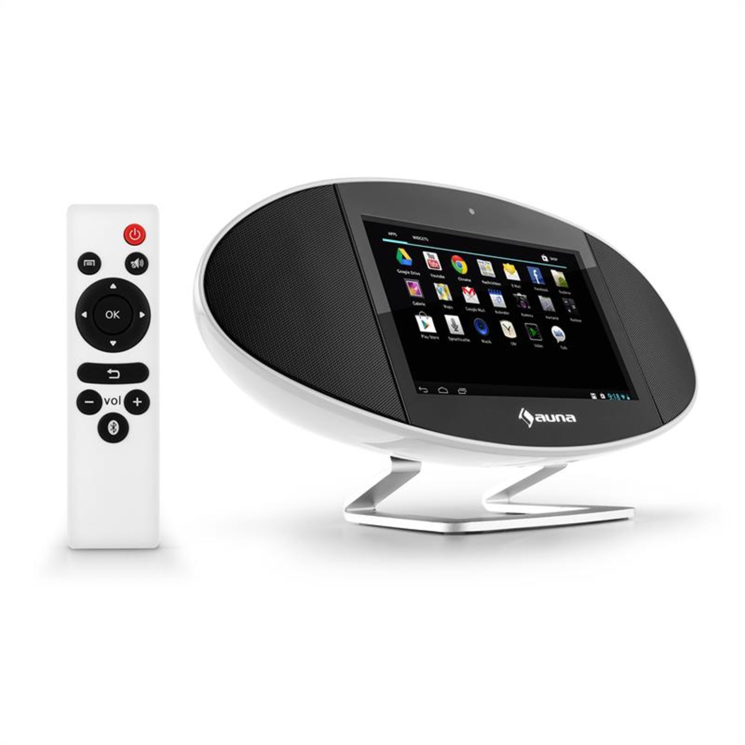 Swizz Mediacenter 18cm (7")-Touch Android WiFi Bluetooth Bianco 