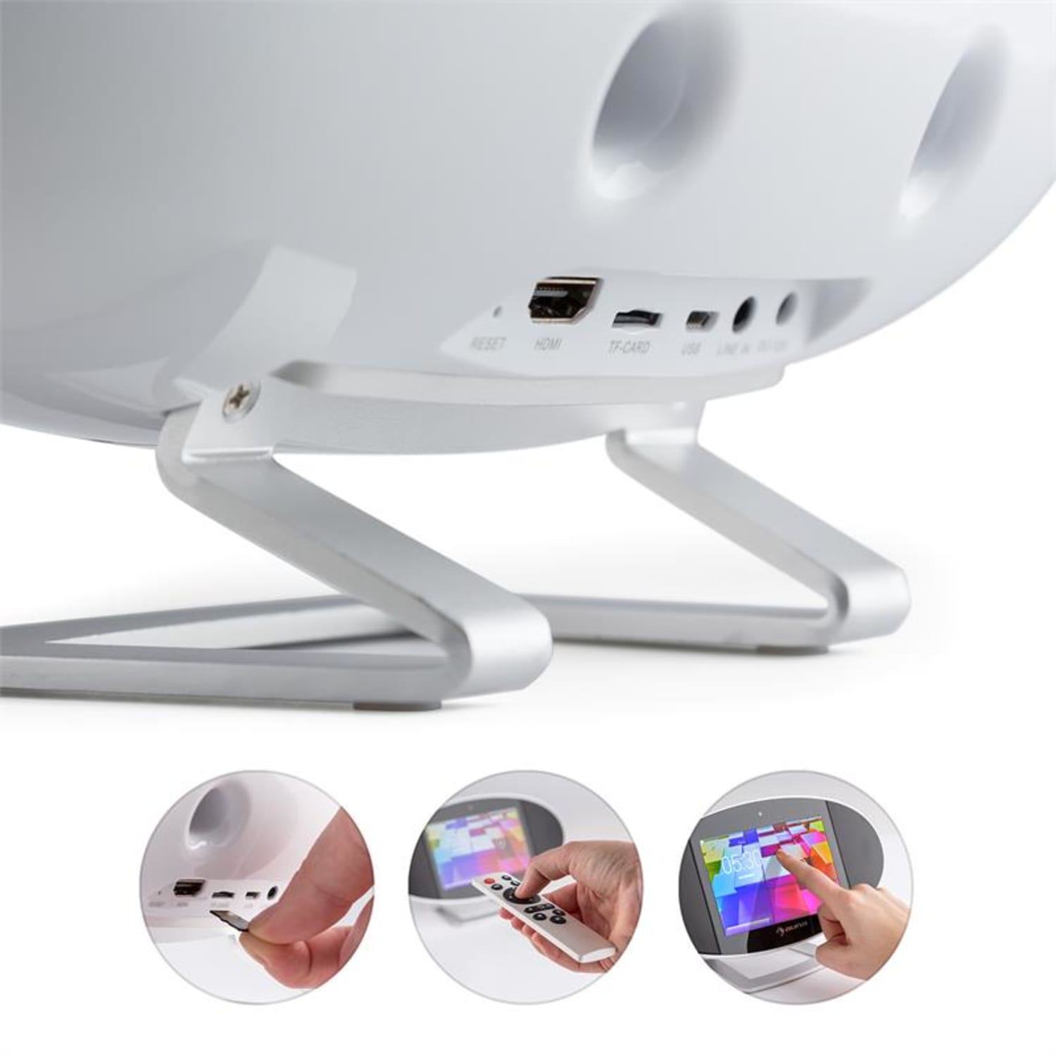Swizz Mediacenter 18cm (7")-Touch Android WiFi Bluetooth Bianco 