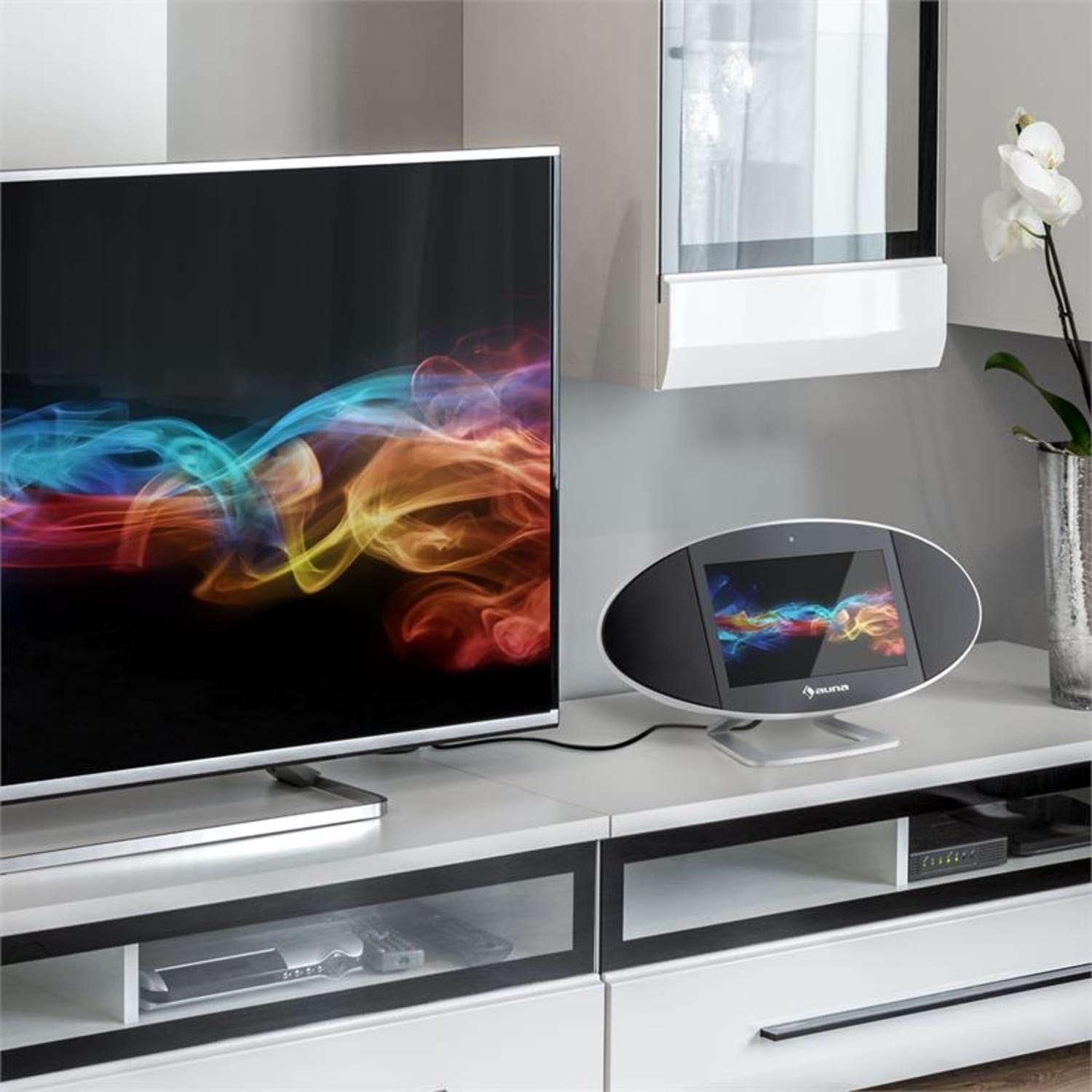 Swizz Mediacenter 18cm (7")-Touch Android WiFi Bluetooth Bianco 