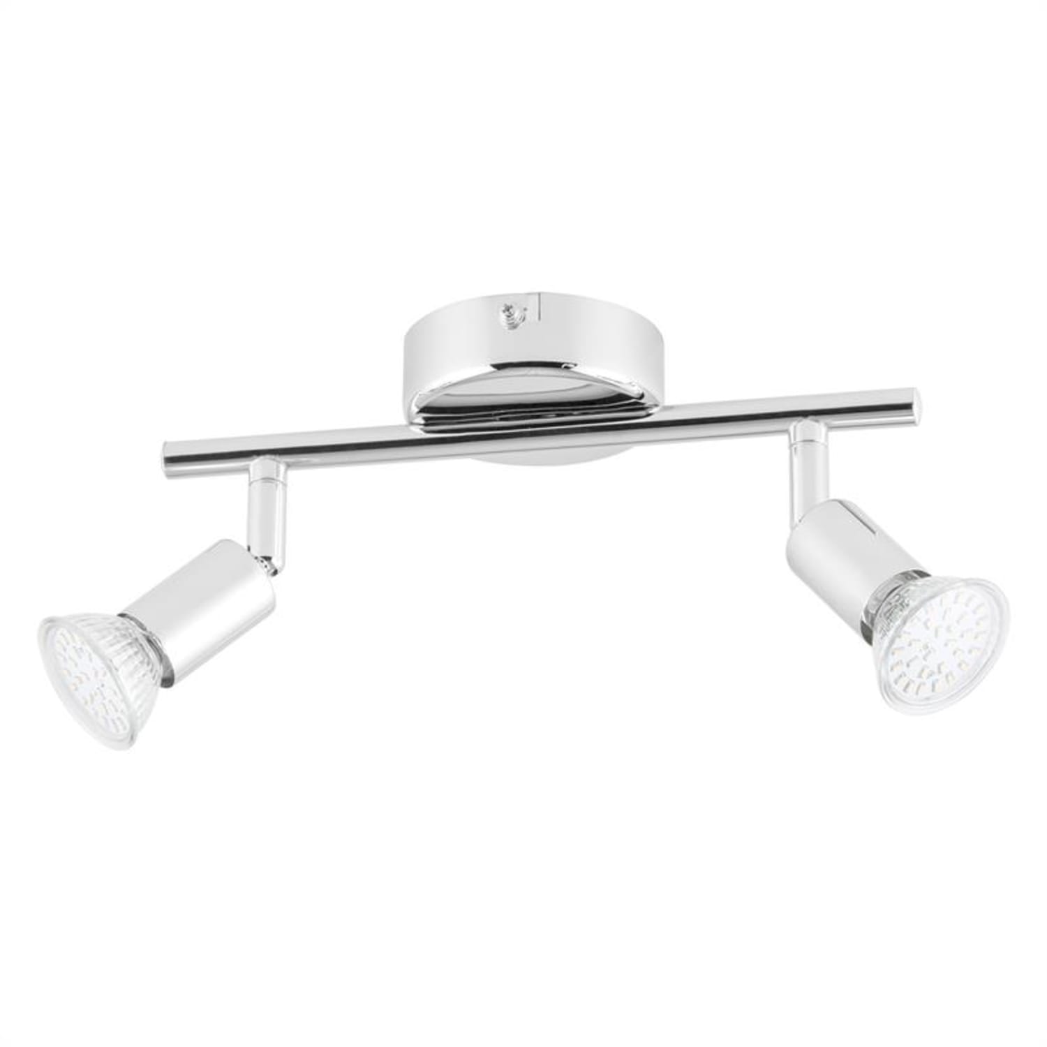 Kvalfoss 2, 2 x 3 W, 250 lm, pontlámpa, LED, forgatható, dönthető, króm, A+ osztály 