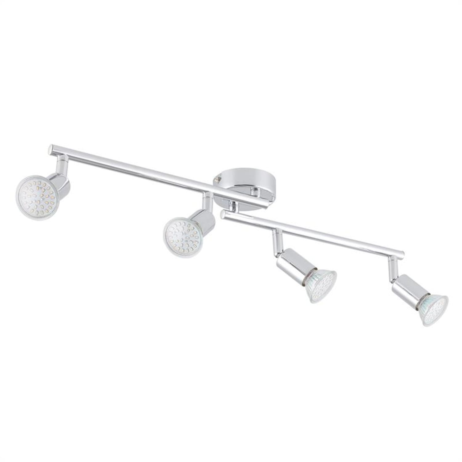 Kvalfoss 4, 4 x 3 W, 250 lm, pontlámpa, LED, forgatható, dönthető, króm, A+ osztály 