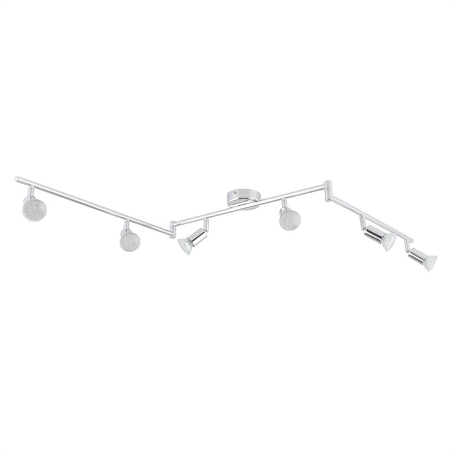 Välbe, 6 x 3 W, 250 lm, pontlámpa, LED, forgatható, dönthető, króm 