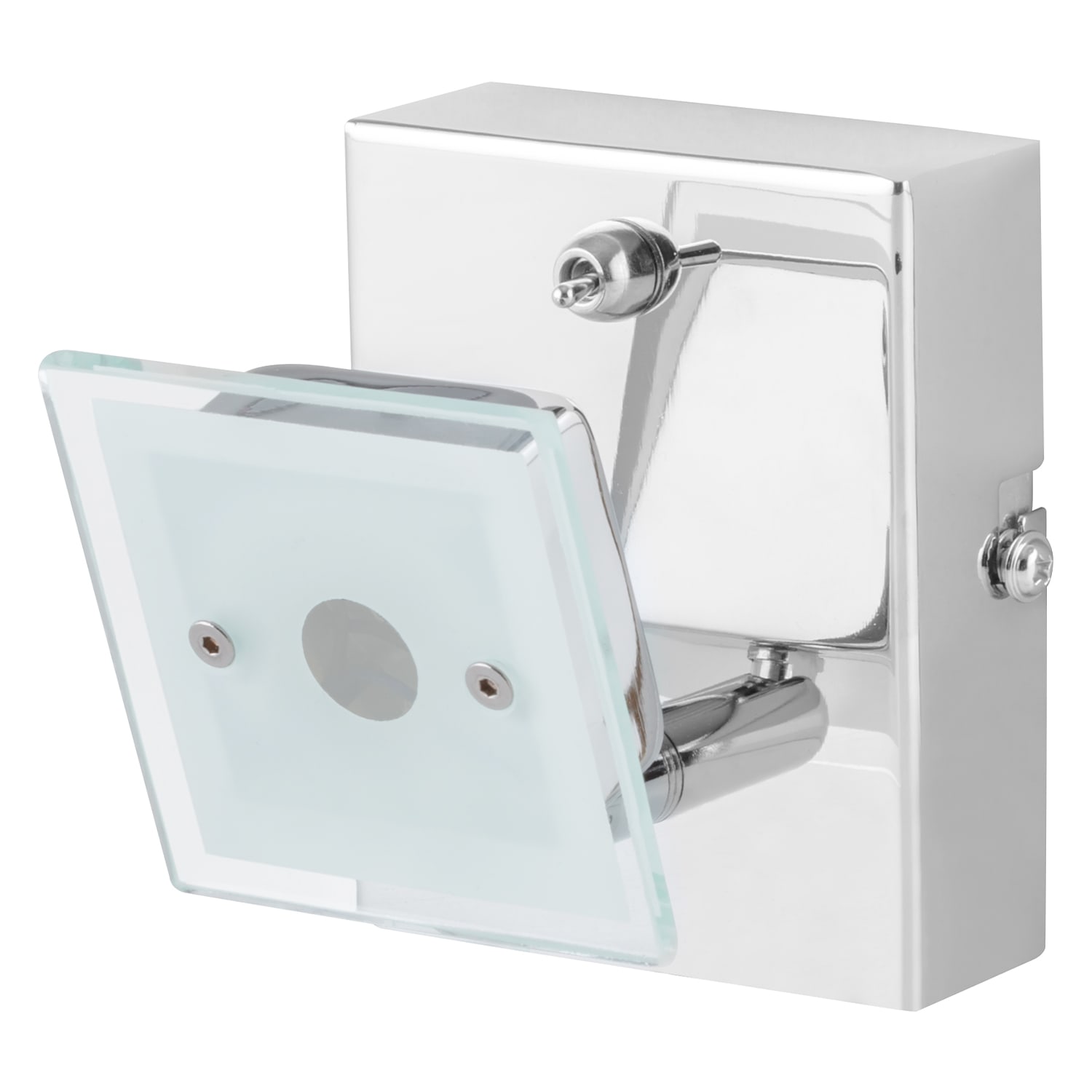 Egard 1 Lampă spot cu LED 5W 400lm rotativ pivotant Chrom sticlă