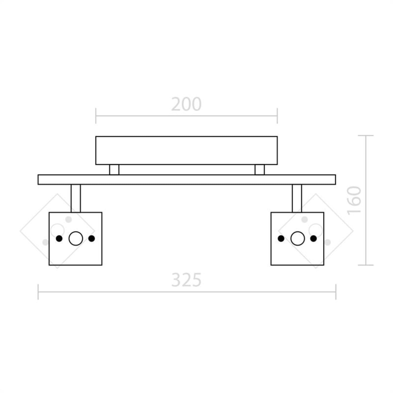 Vegard 2, 2x5W, LED pontlámpa, 800 lumen 
