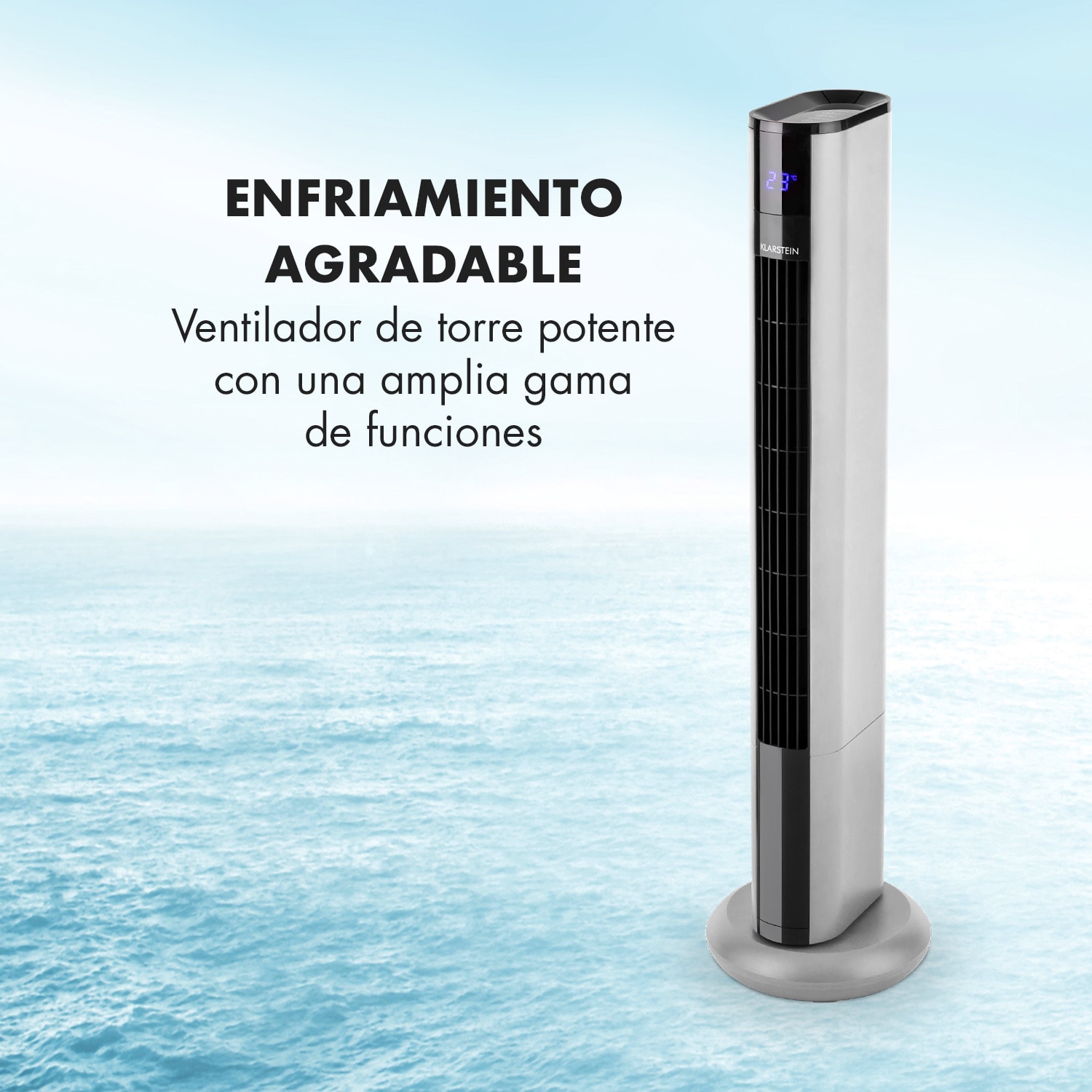 Skyscraper 3G ventilador de torre 48W caudal de aire 1.633 m³/h mando a distancia