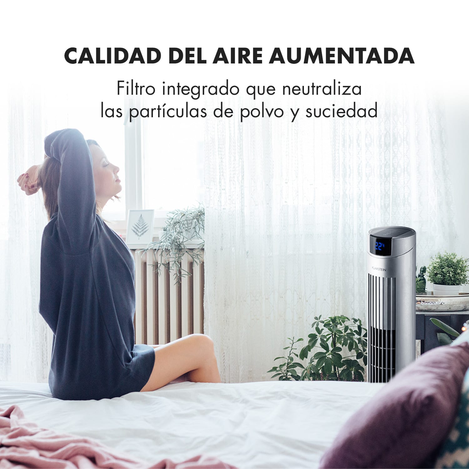 Skyscraper 2G Ventilador de pie panel tactil toque aroma mando distancia 