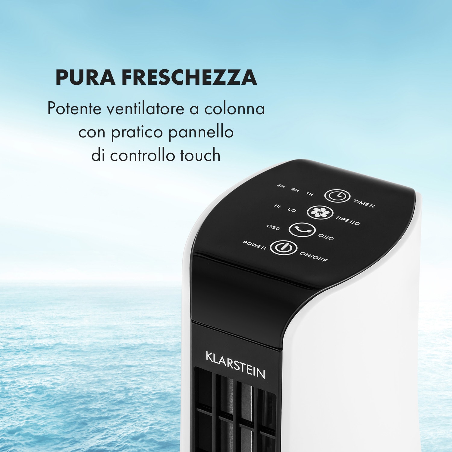 Skyscraper Office Ventilatore da Tavolo 16W Touch Bianco Bianco