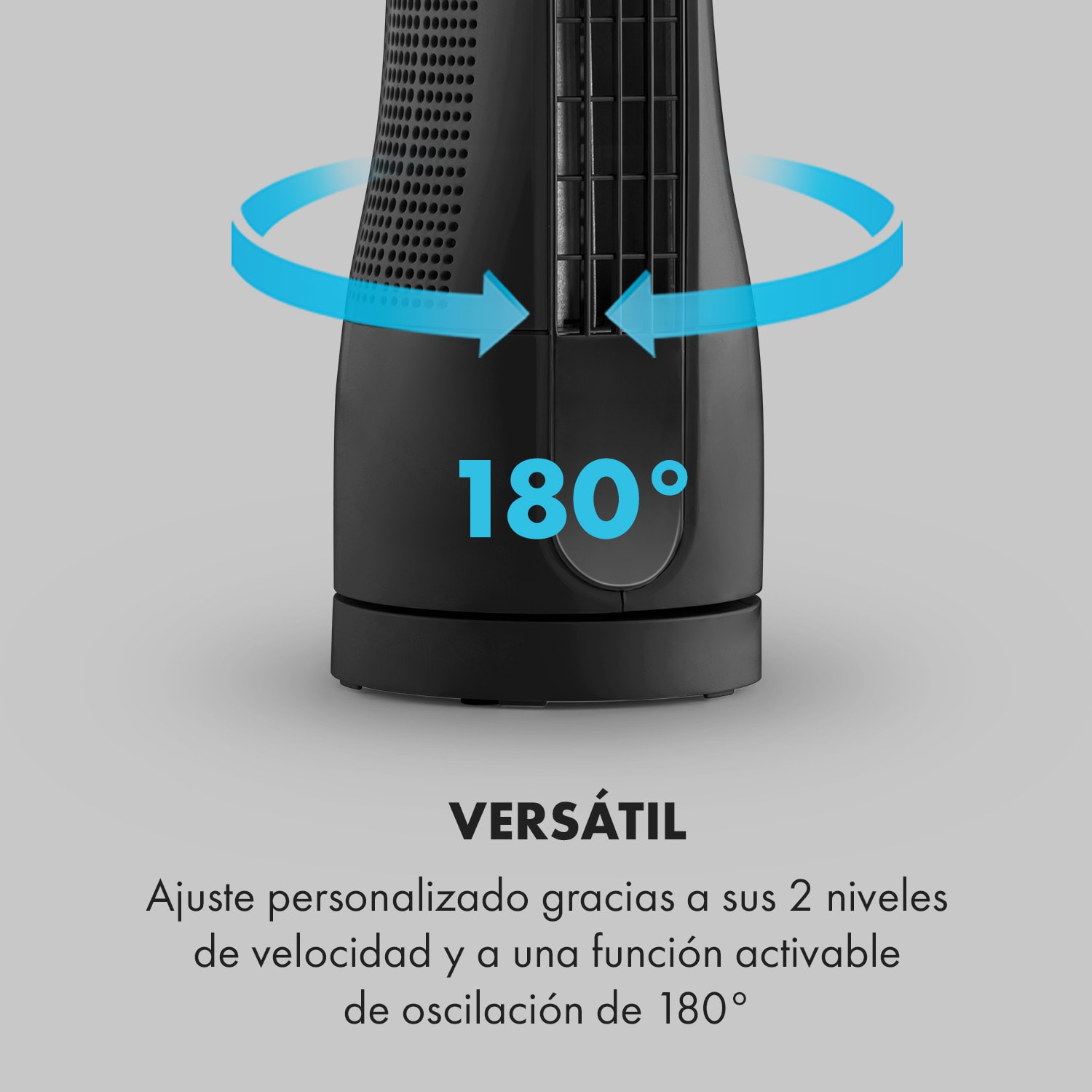 Skyscraper Office Ventilador de mesa Ventilador torre 16W Táctil negro 