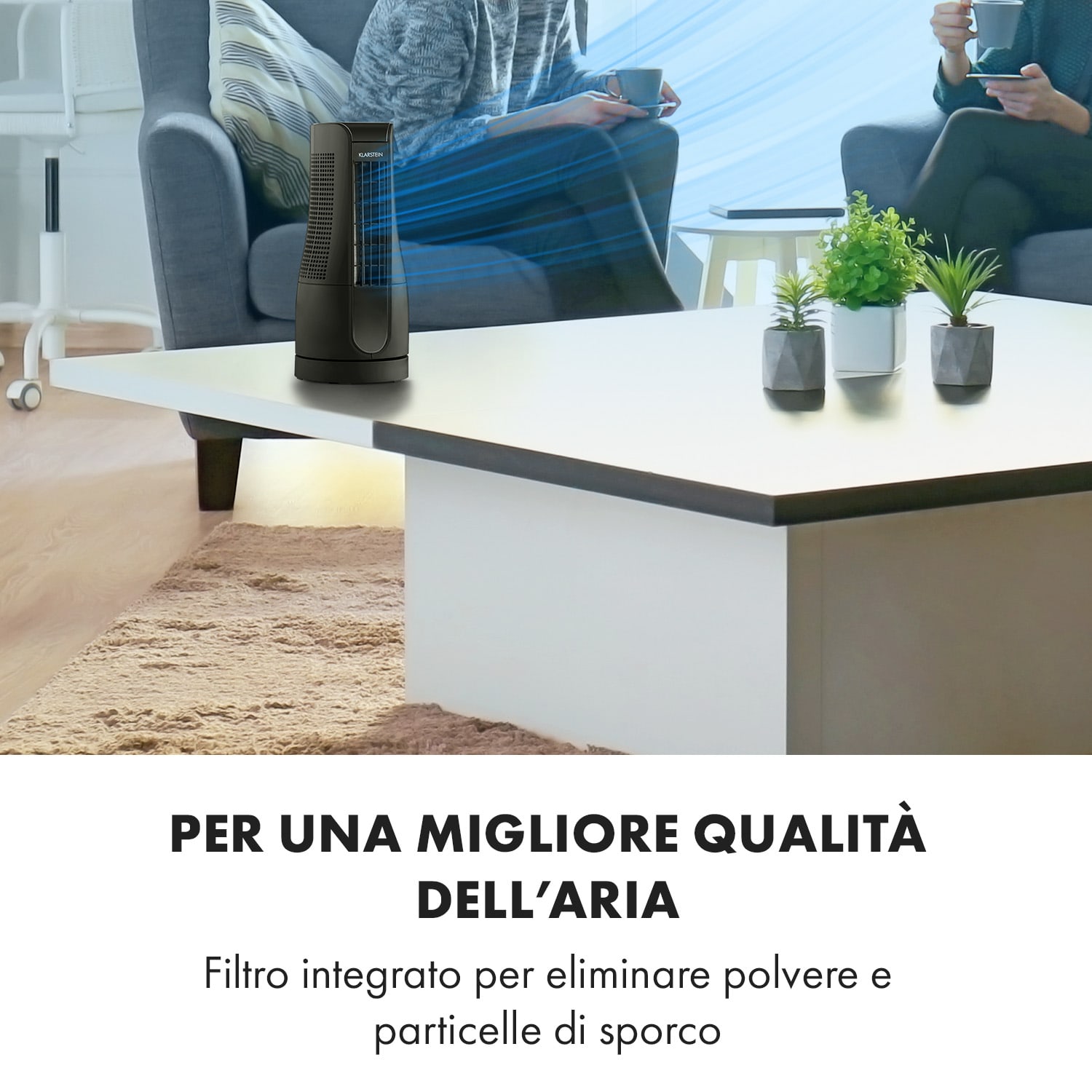 Skyscraper Office Ventilatore da Tavolo 16W Touch Nero 