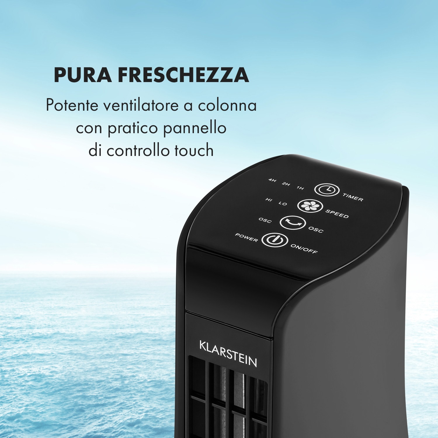 Skyscraper Office Ventilatore da Tavolo 16W Touch Nero 