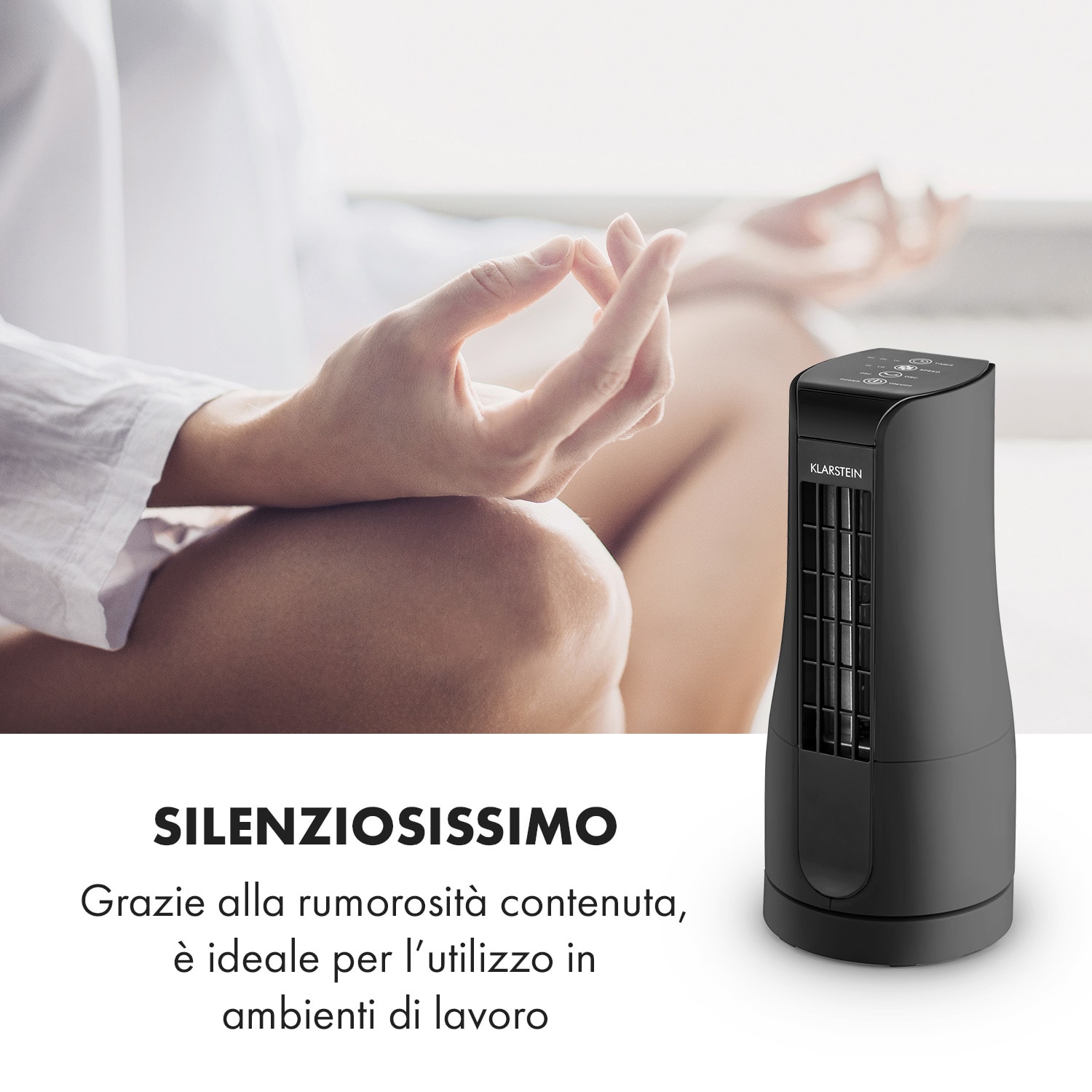 Skyscraper Office Ventilatore da Tavolo 16W Touch Nero 