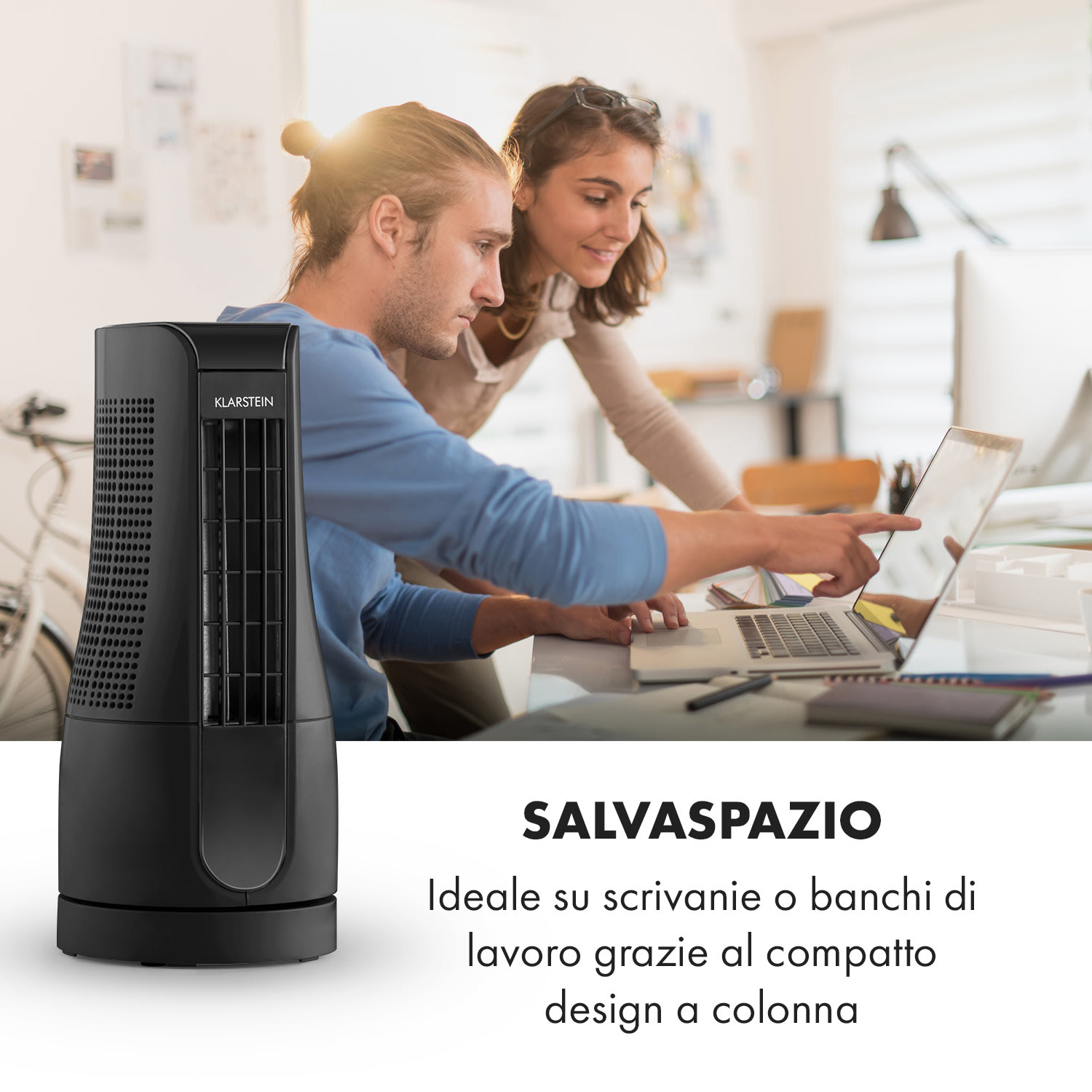 Skyscraper Office Ventilatore da Tavolo 16W Touch Nero 