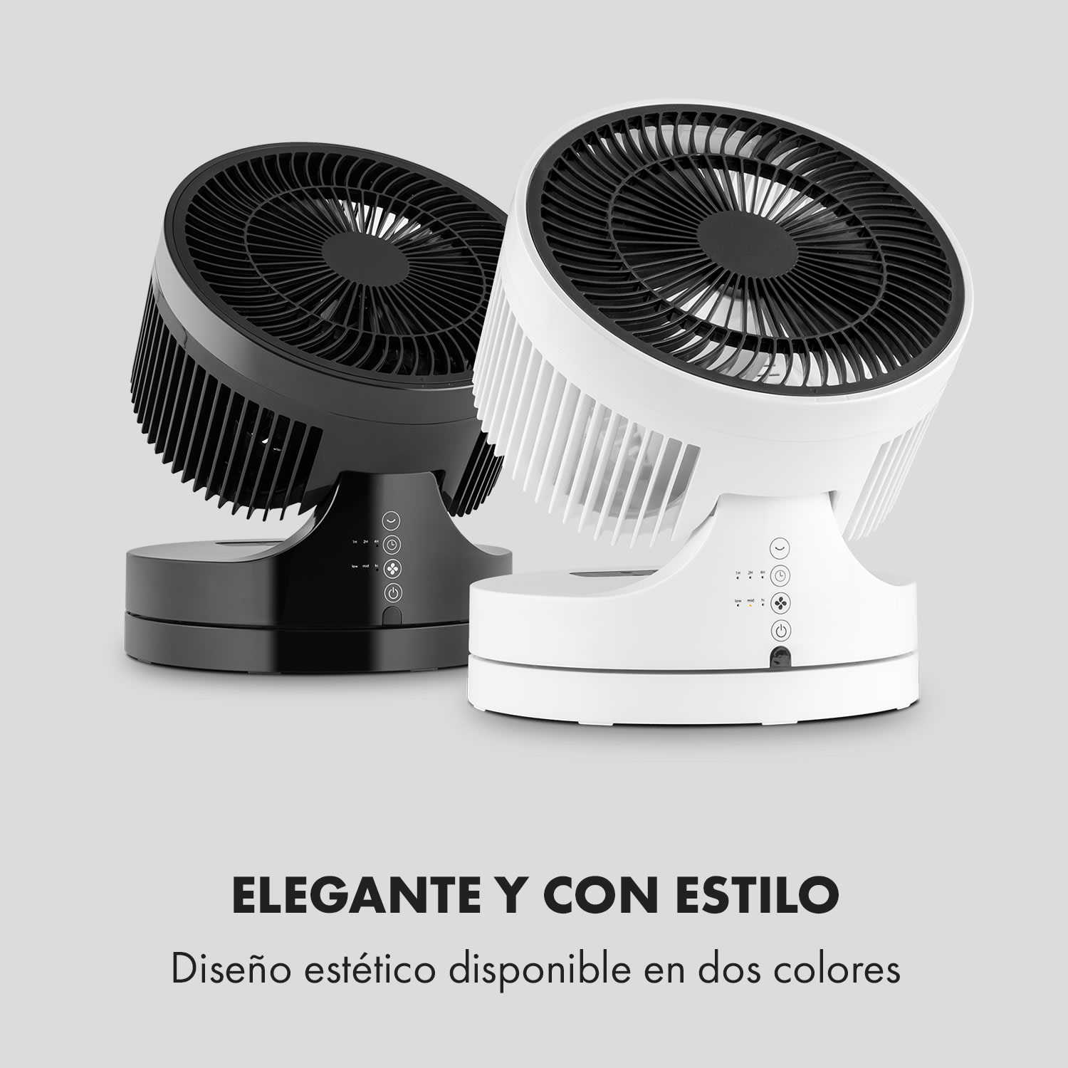 Touchstream WH Ventilador de mesa 45W Panel táctil Mando a distancia Blanco