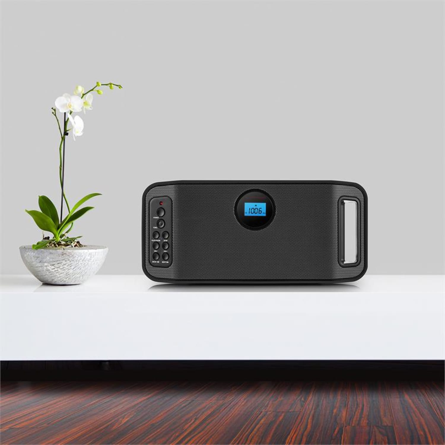 Box rigid BT Bluetooth difuzor FM USB Baterie Negru 