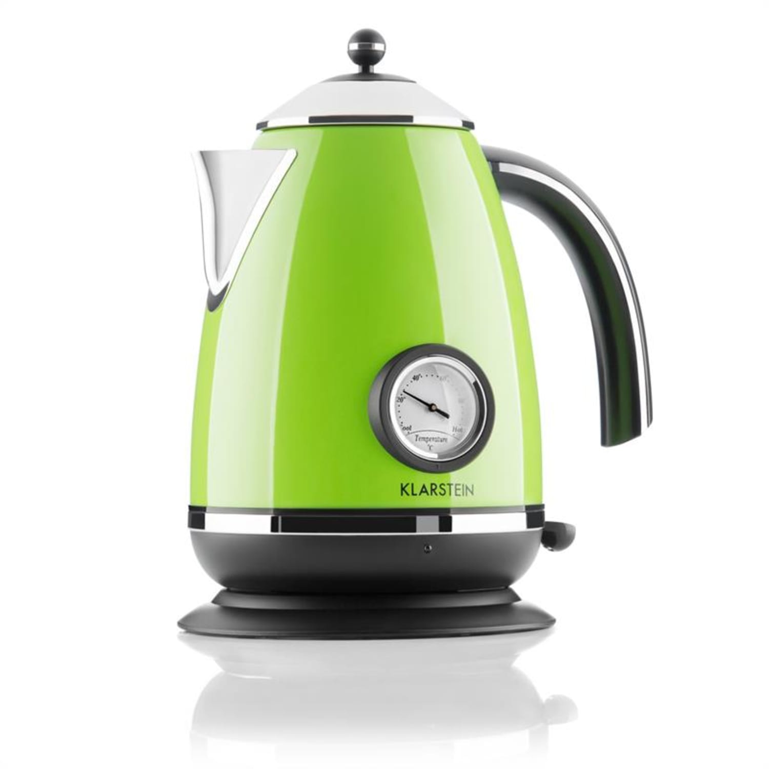 Klarstein TK7-AquavitachaletG, zelená, 2200 W, rychlovarná konvice, objem 1,7 l Limetkově zelená