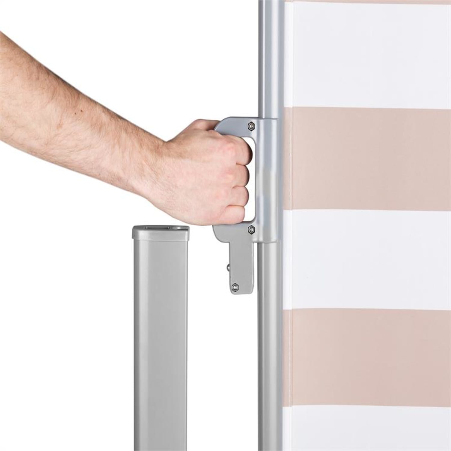 Bari 318 Marquesina Toldo lateral 300x180cm Aluminio Blanco crema 180 cm | Blanco Crema