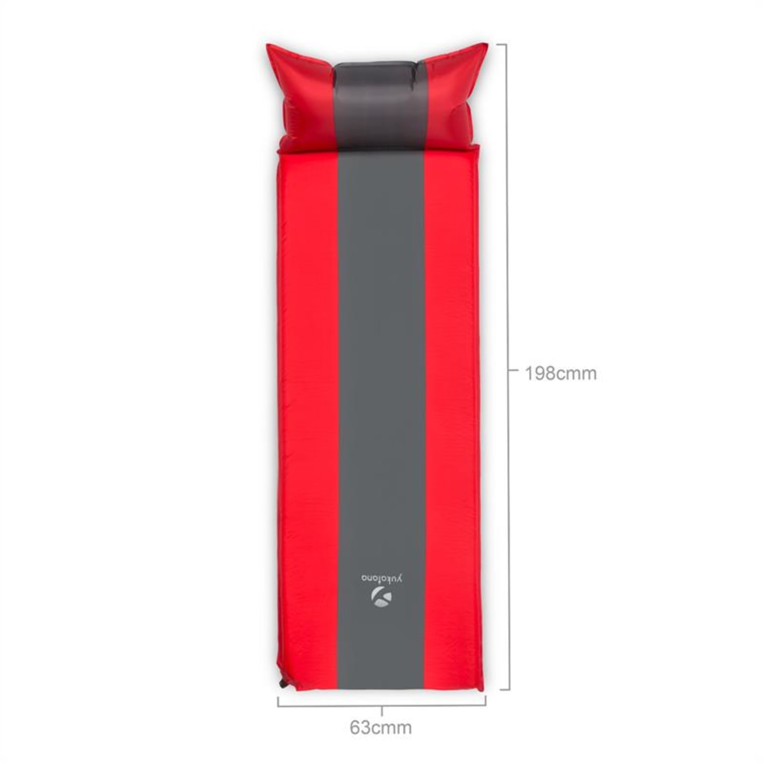 Goodsleep 5 Isomatte Luftmatratze 5cm dick selbstaufblasend rot-grau 5 cm