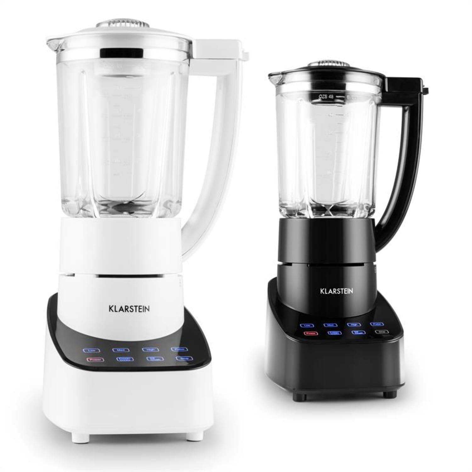 Klarstein Touch & Go, turmixgép, 700 W, 1,5 l, üveg kancsó, érintésvezérlés, fehér Fehér