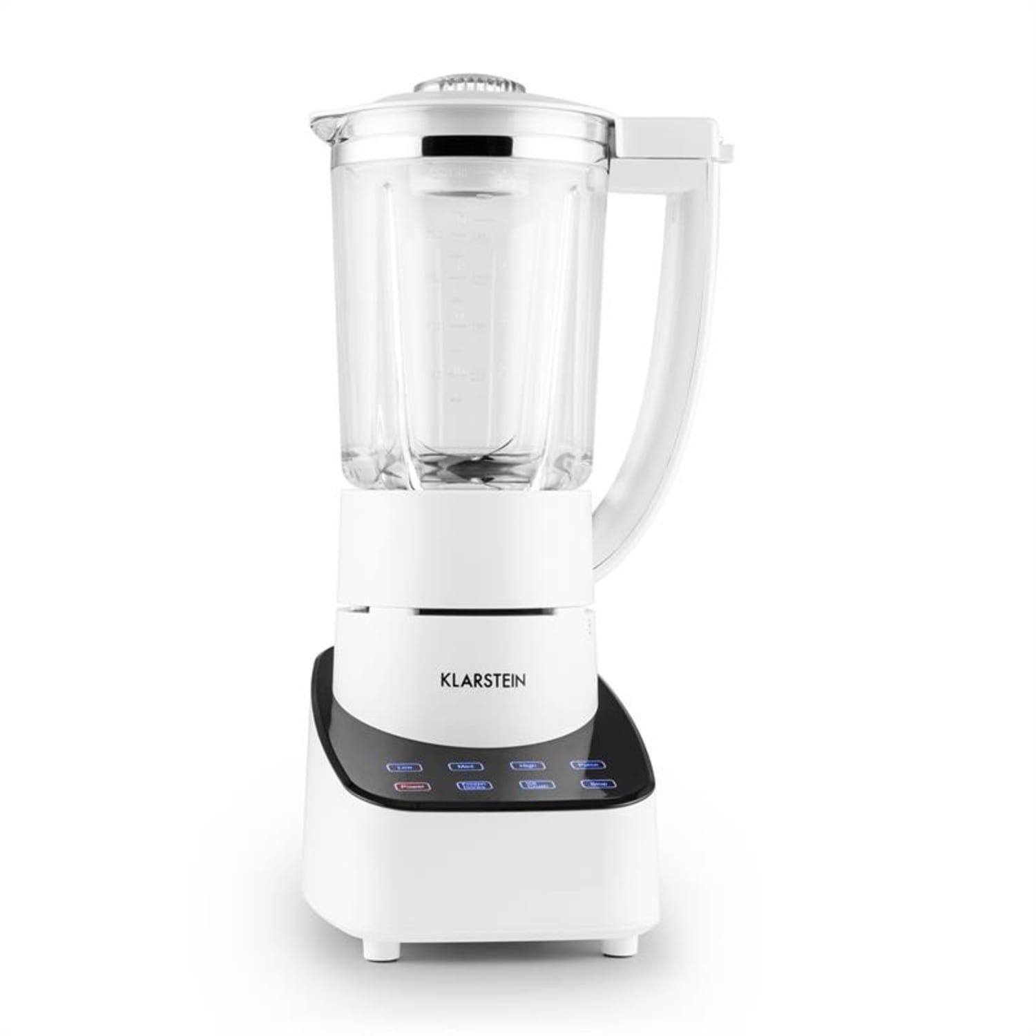Klarstein Touch & Go, turmixgép, 700 W, 1,5 l, üveg kancsó, érintésvezérlés, fehér Fehér