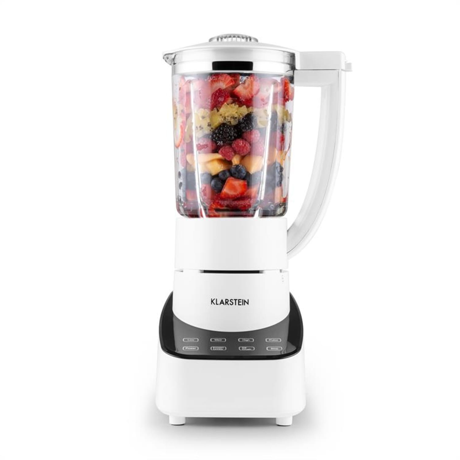 Klarstein Touch & Go, turmixgép, 700 W, 1,5 l, üveg kancsó, érintésvezérlés, fehér Fehér