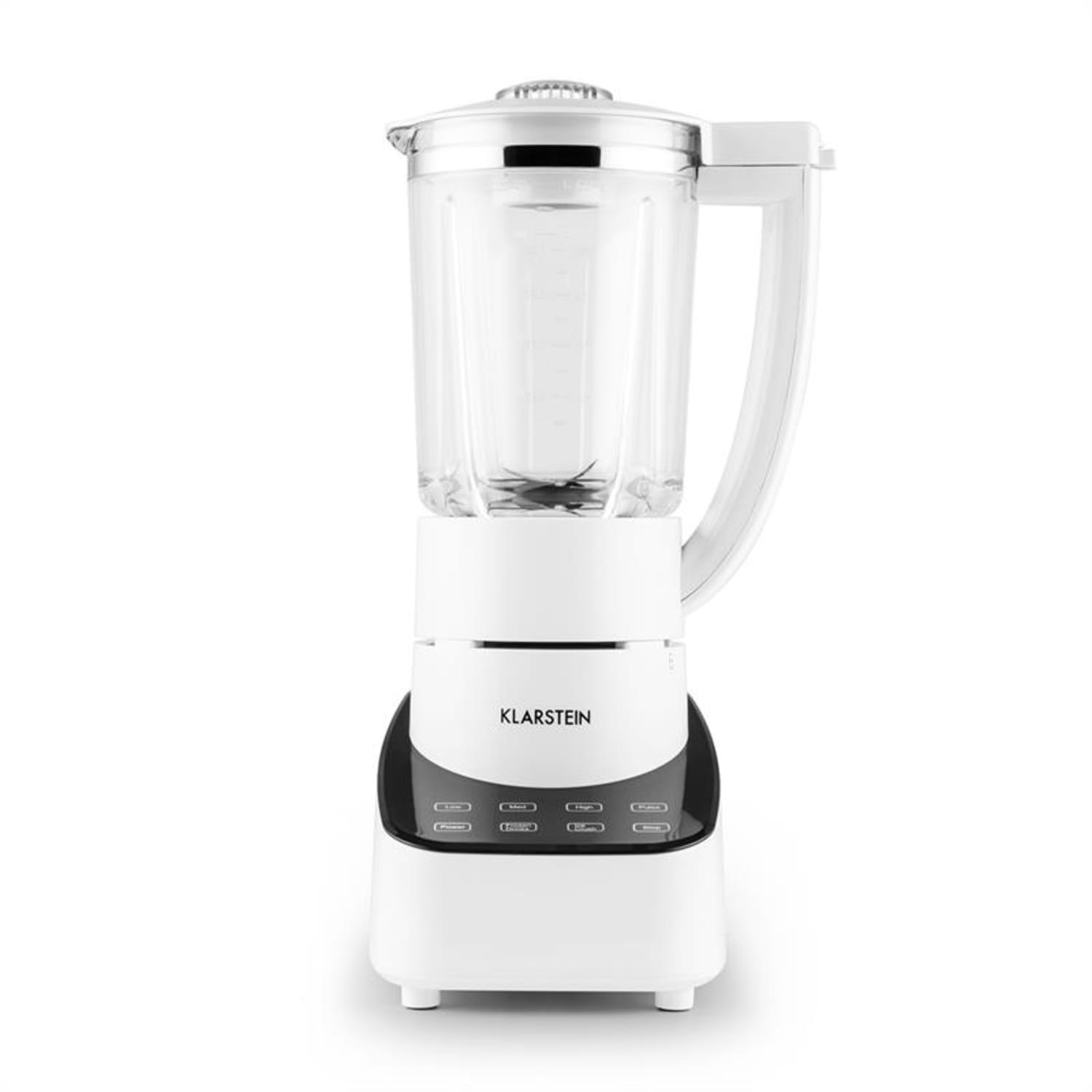 Klarstein Touch & Go, turmixgép, 700 W, 1,5 l, üveg kancsó, érintésvezérlés, fehér Fehér