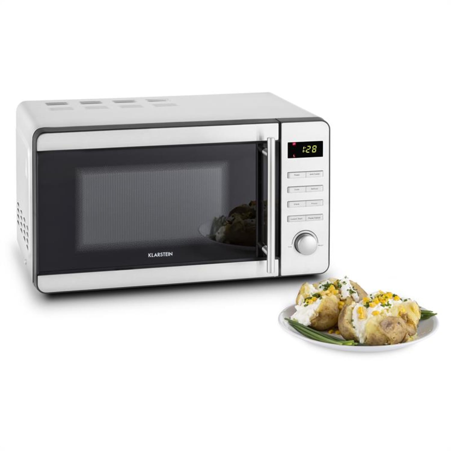 Stella Prima Microondas 1800W 20 litros Acero inox. Grill Cocer Descongelar 