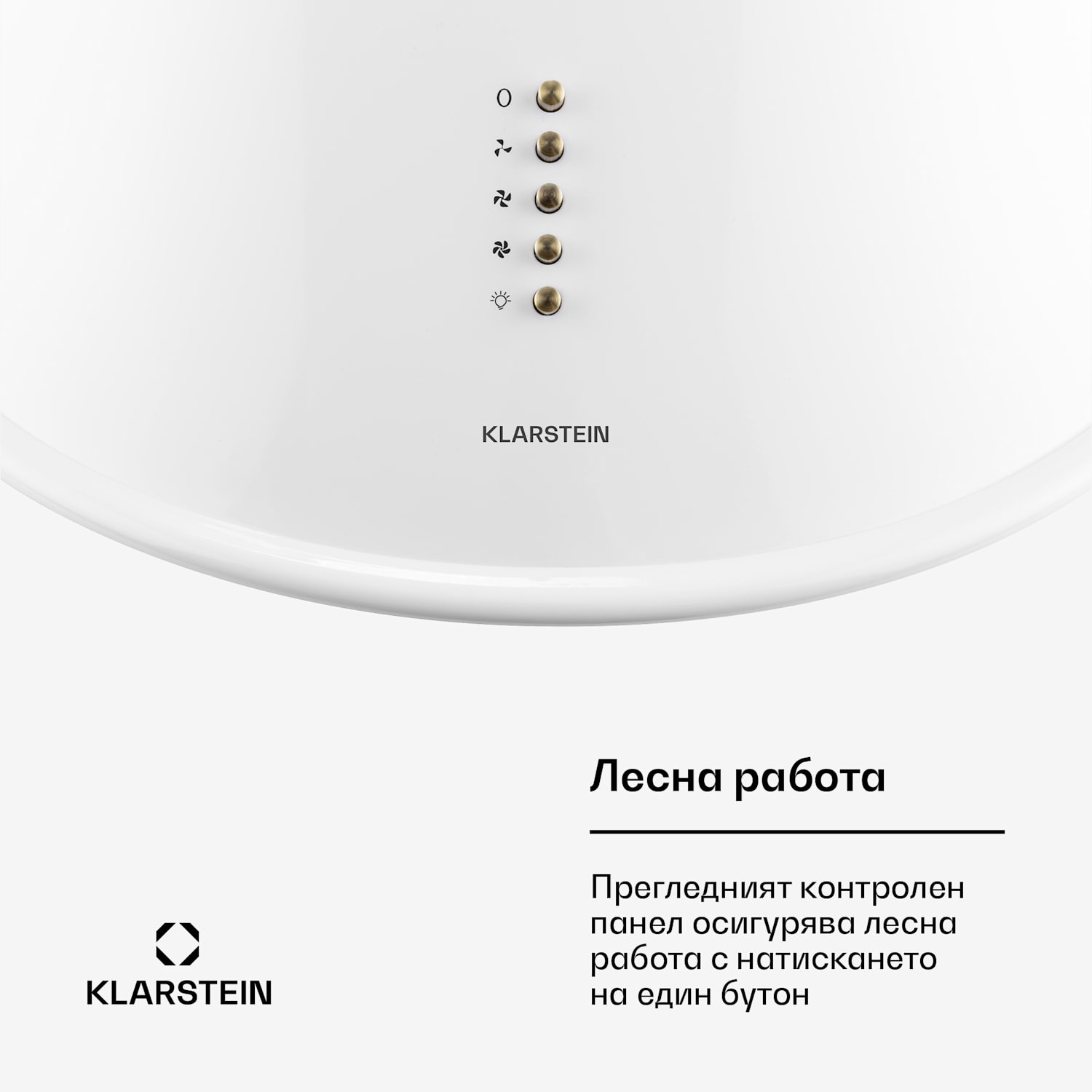 Абсорбатор в Ретро стил от неръждаема стомана 60см Бял