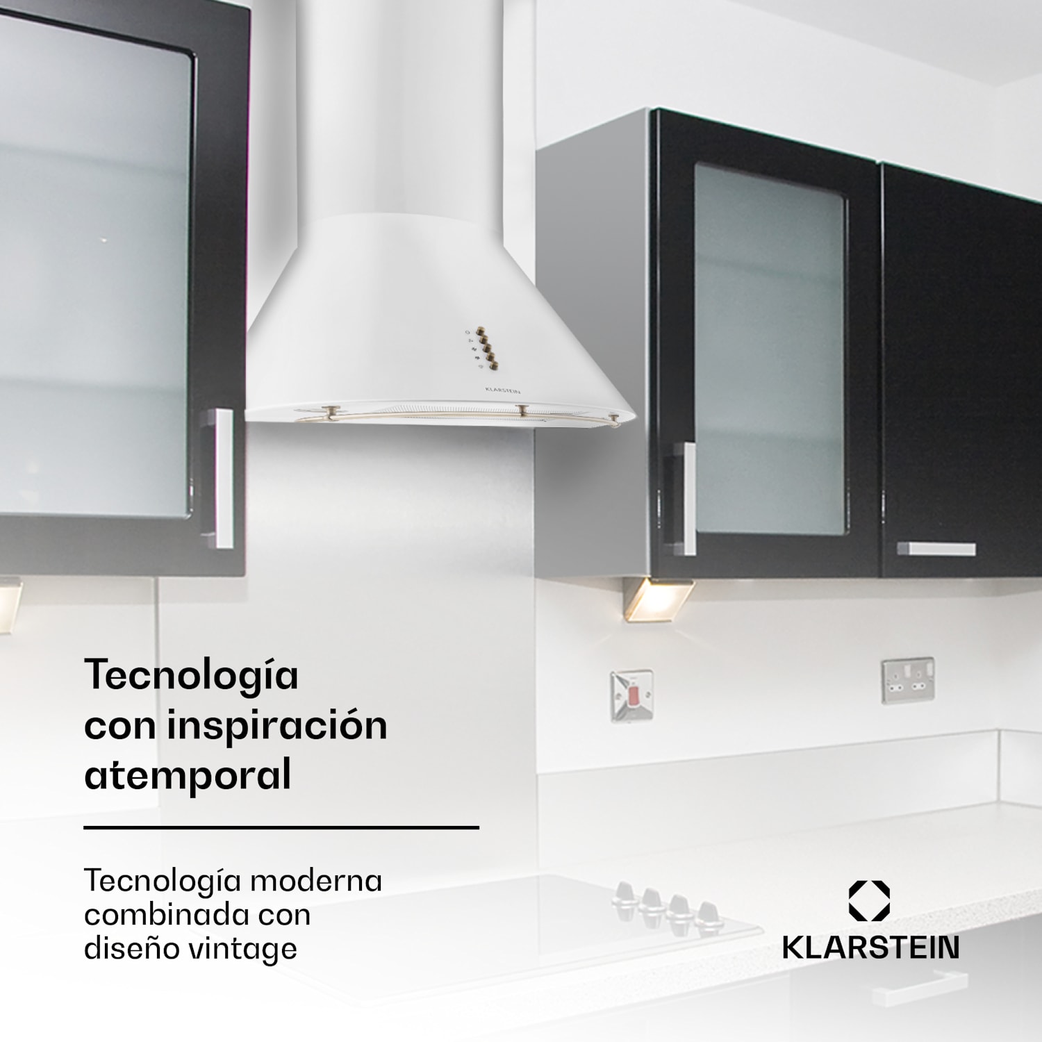  Campana extractora Lumio Primo Retro 60cm 490 m³/h Luces LED 