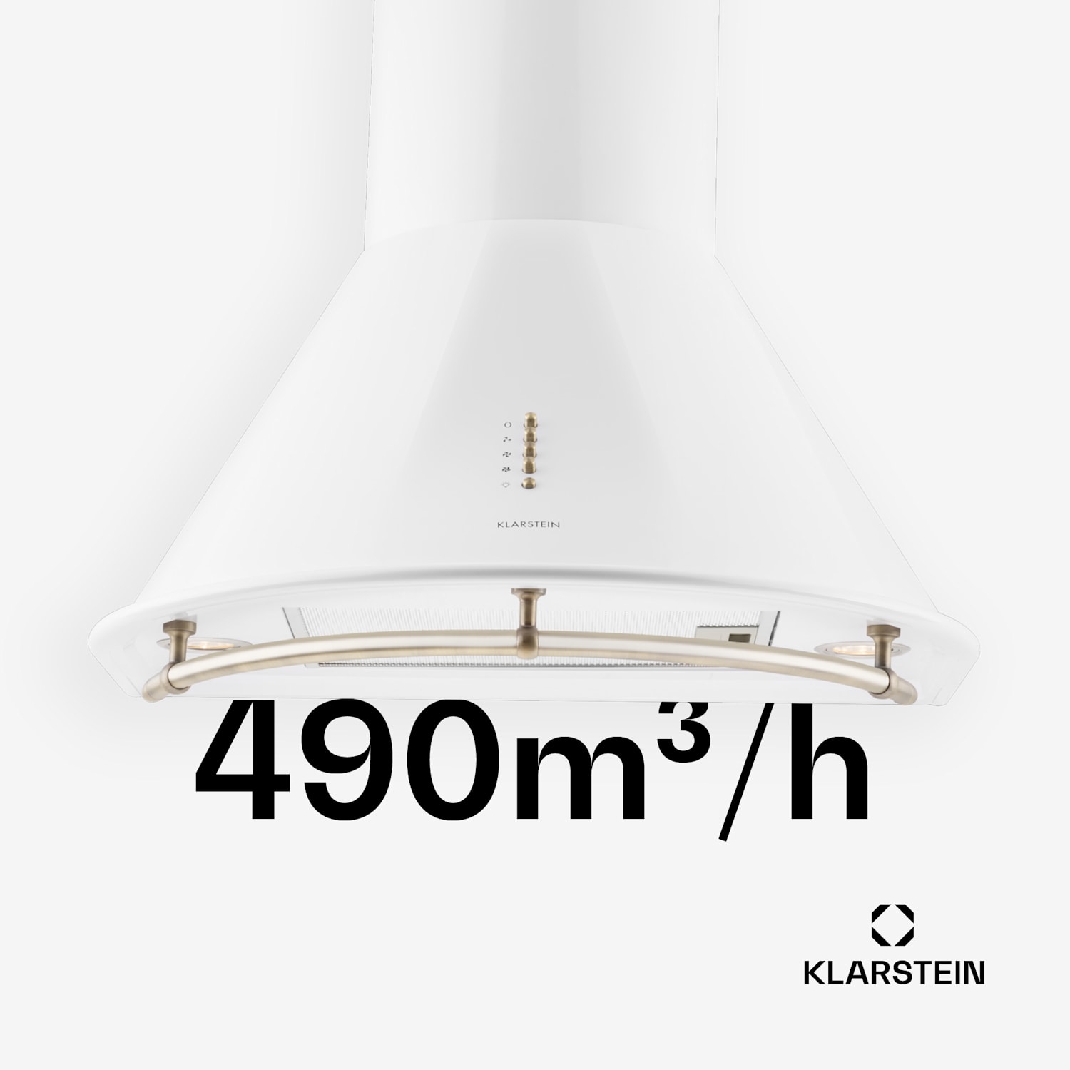 Lumio Primo retro-liesituuletin 60 cm 352 m³/h LED-valot 400 m³/h | Valkoinen