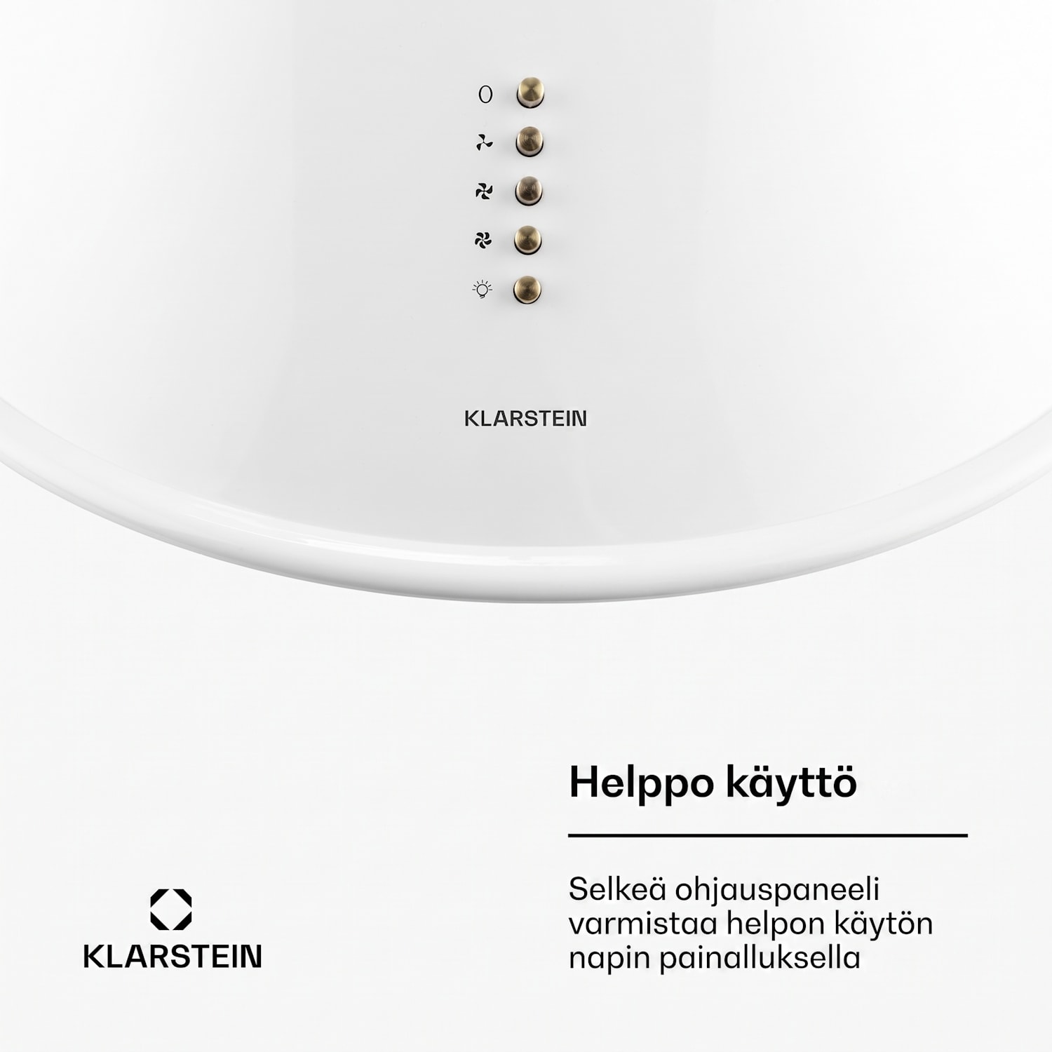 Lumio Primo retro-liesituuletin 60 cm 352 m³/h LED-valot 400 m³/h | Valkoinen