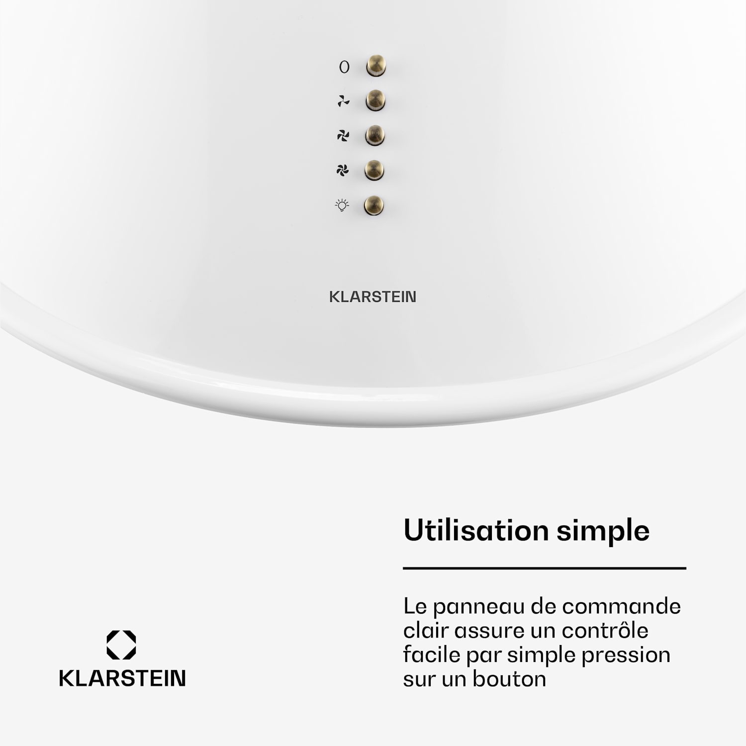  Lumio Primo retro afzuigkap 60 cm 490 m³/h ledverlichting Wit