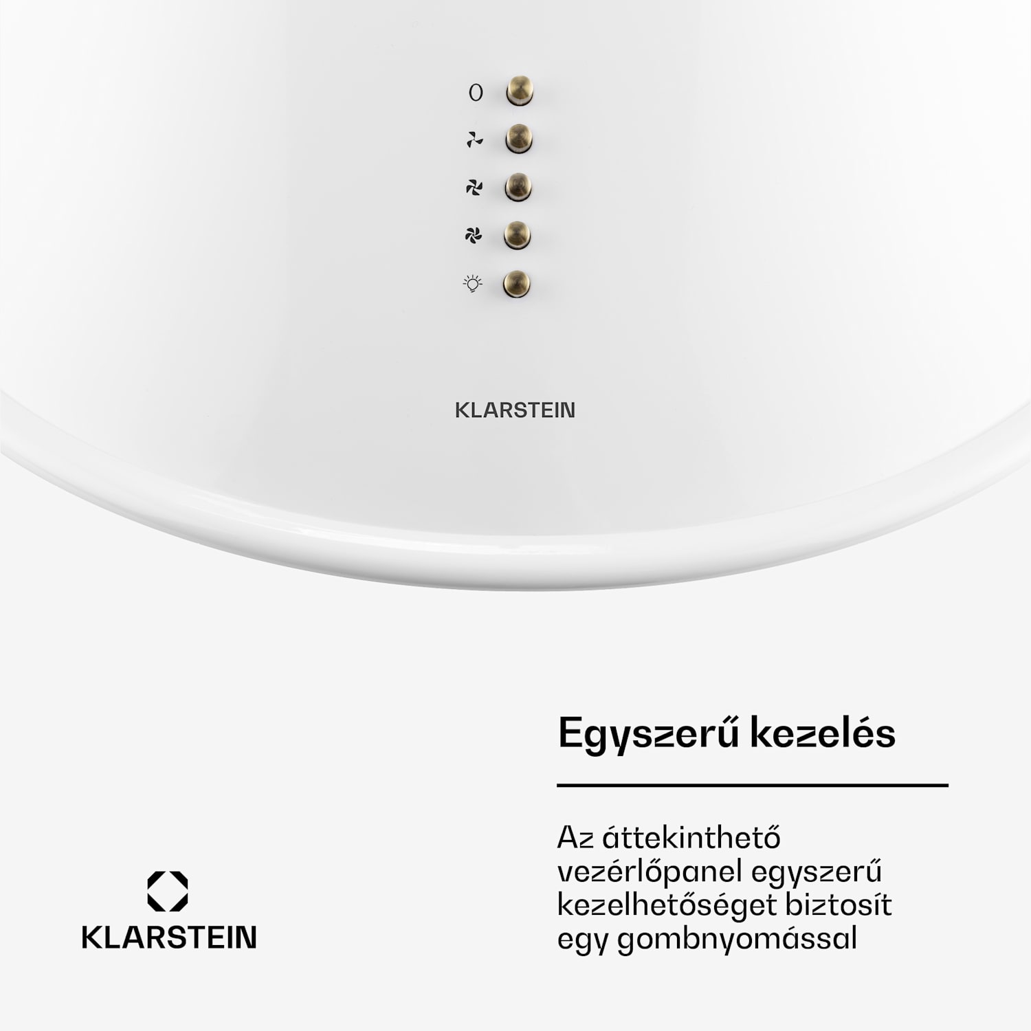 Lumio Primo, retro kéményes páraelszívó, 60 cm, 430 m³/ó, fehér Fehér