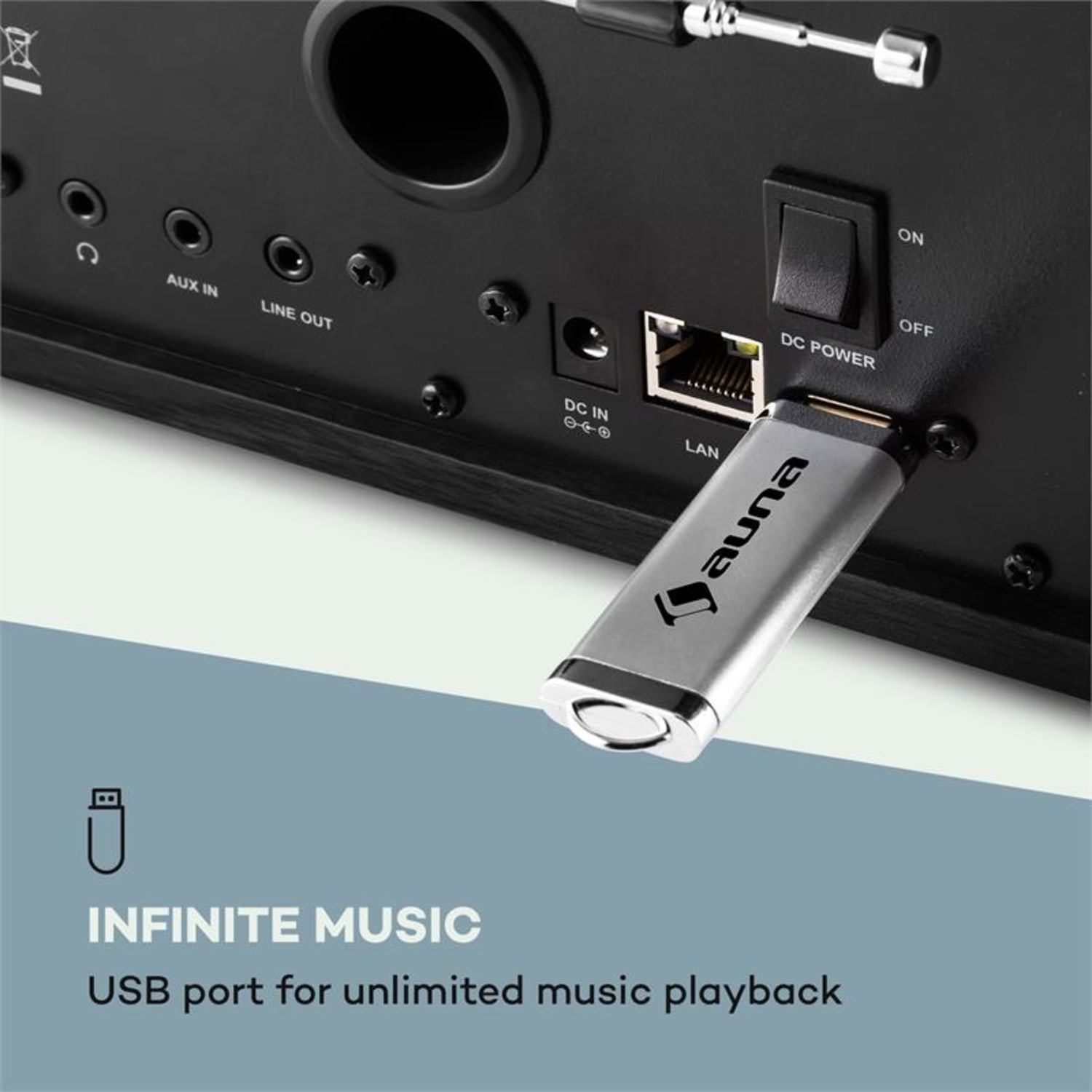 Connect 150 BK 2.1 radio internet receptor radio internet USB Spotify Connect dab+ negro 