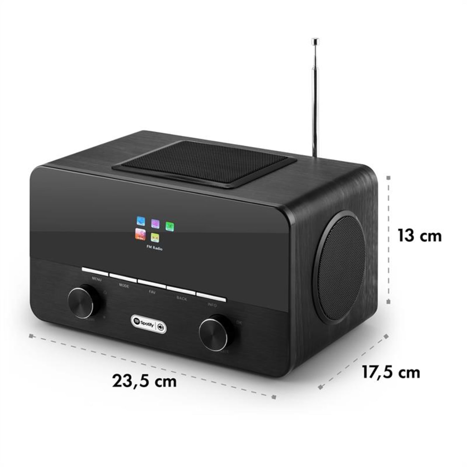 Connect 150 BK 2.1 radio internet receptor radio internet USB Spotify Connect dab+ negro 