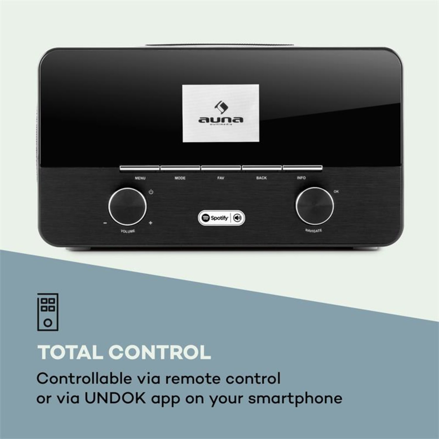 Connect 150, 2.1 internetni radio z media playerjem, Wi Fi, LAN, WD, USB, DAB+, FM, RDS Oreh
