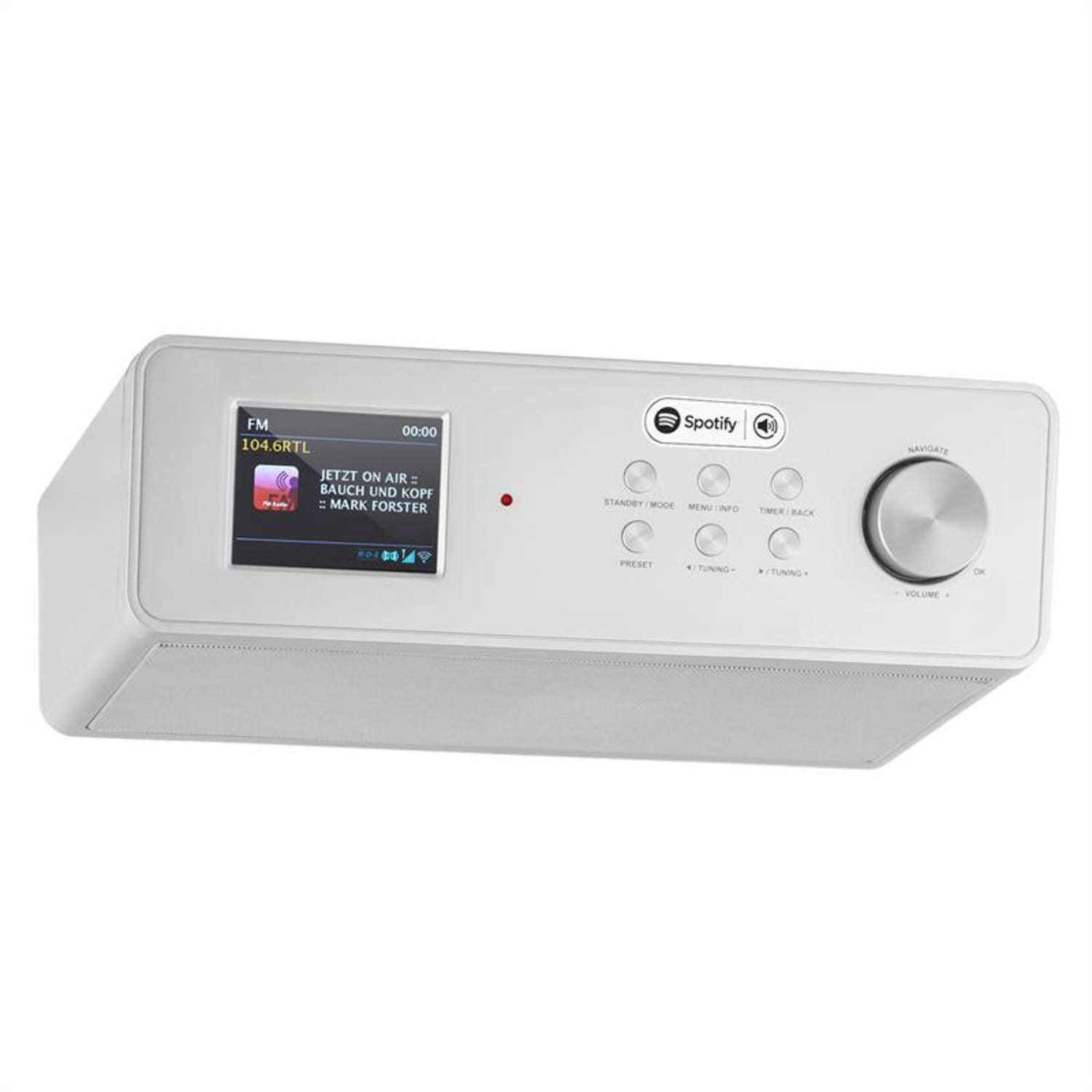 KR-200 radio de Internet cocina Sintonizador DAB Spotify wifi bajo mueble d Plata