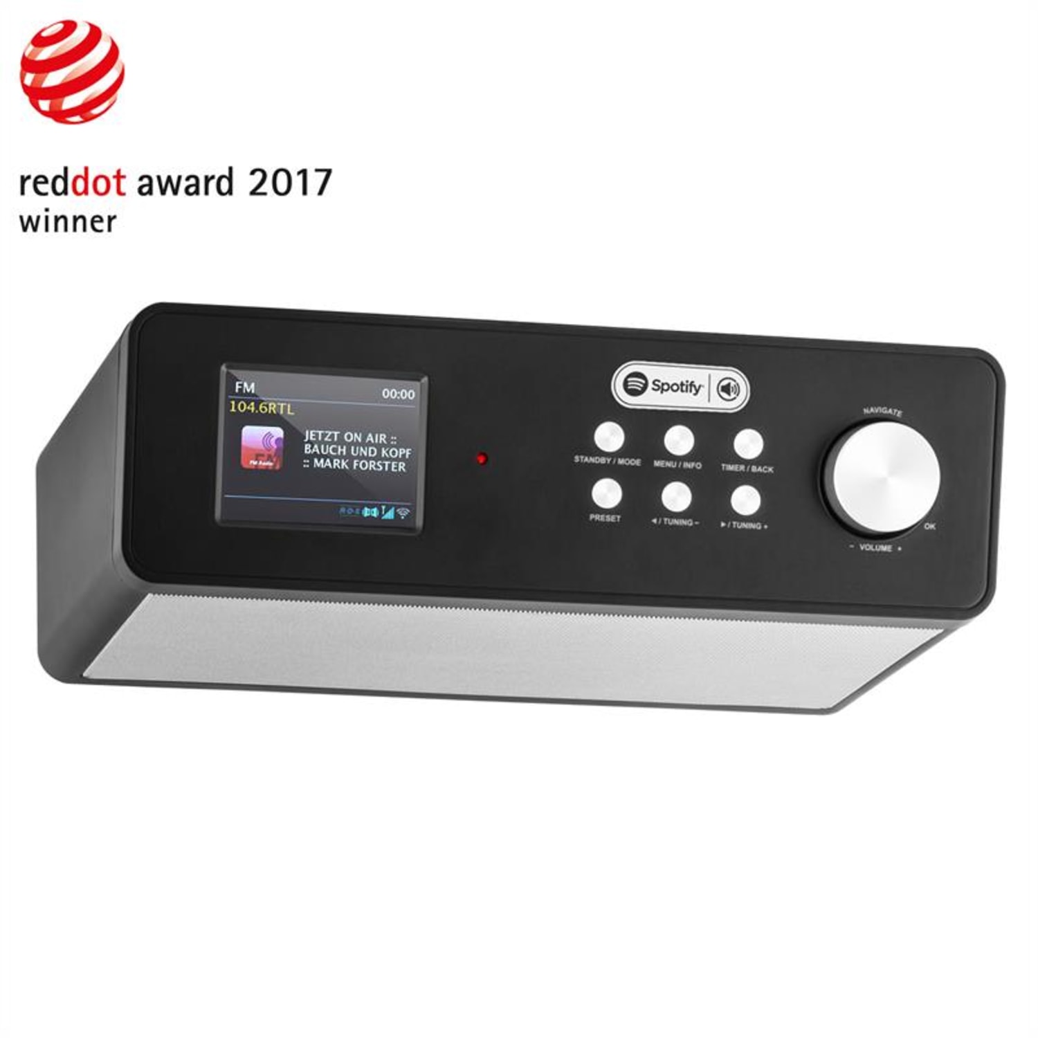 KR 200 keukenradio internetradio Spotify connection WiFi DAB+ UKW RDS AUX - zwart 