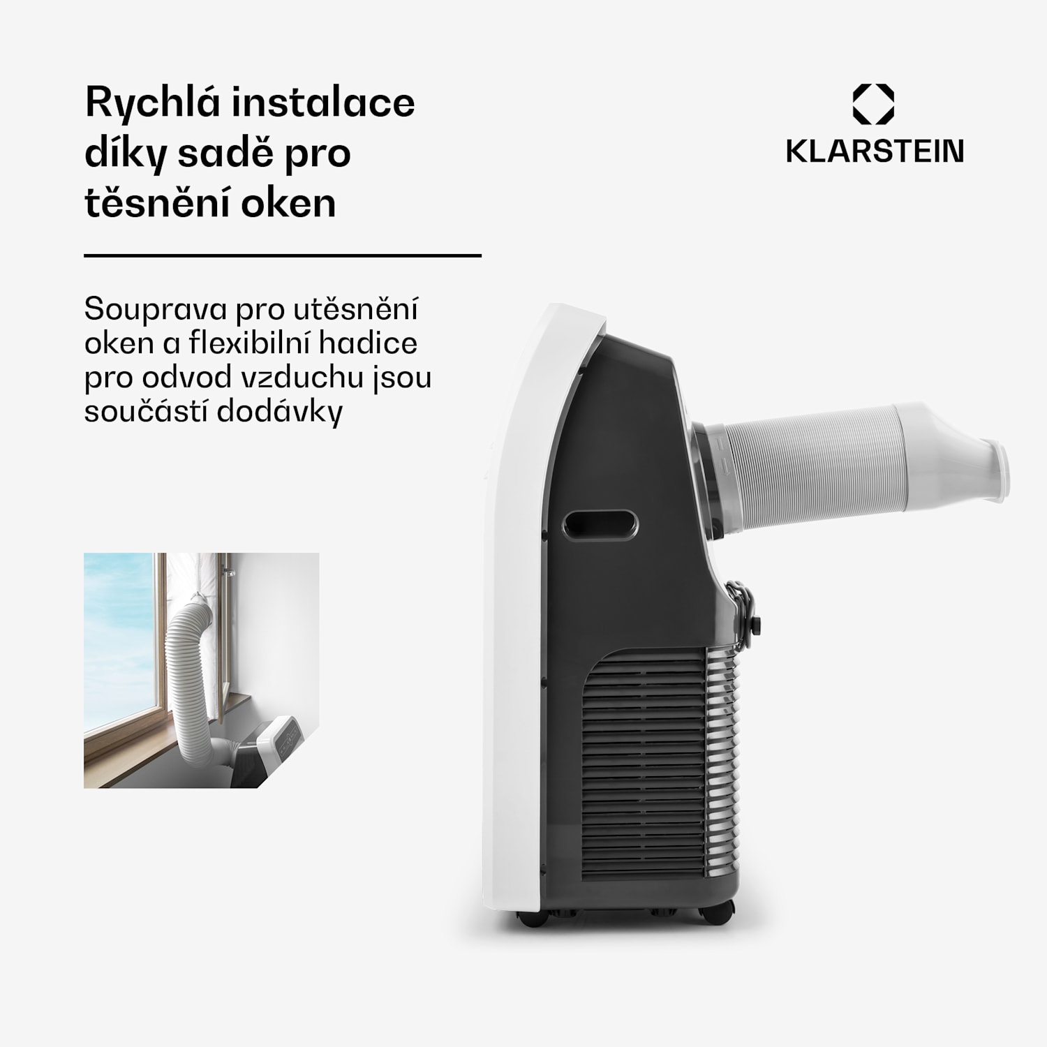 Metrobreeze 9 New York City, 2600 W, 9000 BTU/hod., mobilní klimatizace, časovač, bílá 9.000 BTU | Ne | Bílá