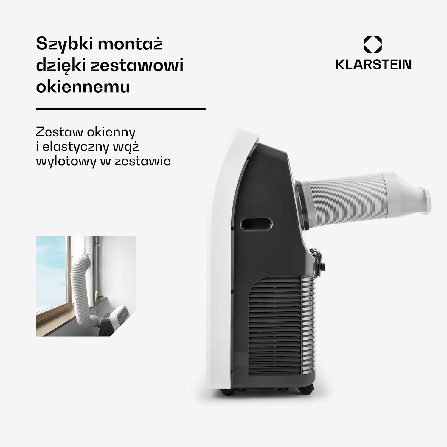 Metrobreeze 9 New York City, klimatyzator przenośny, 2600 W, 9000 BTU/h, timer, biały 