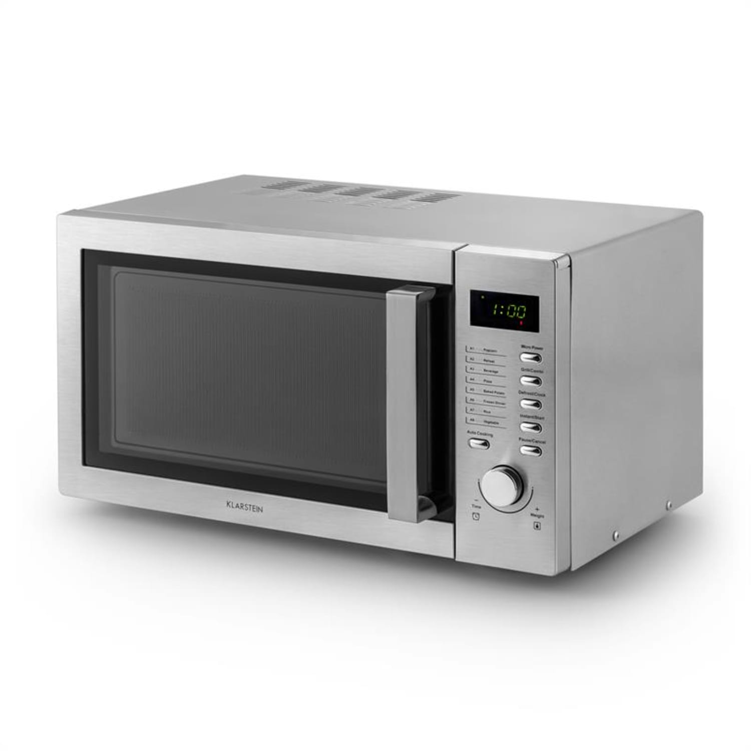 Steelwave kuchenka mikrofalowa 23l 800W grill 1000W stal nierdzewna Bez ramy