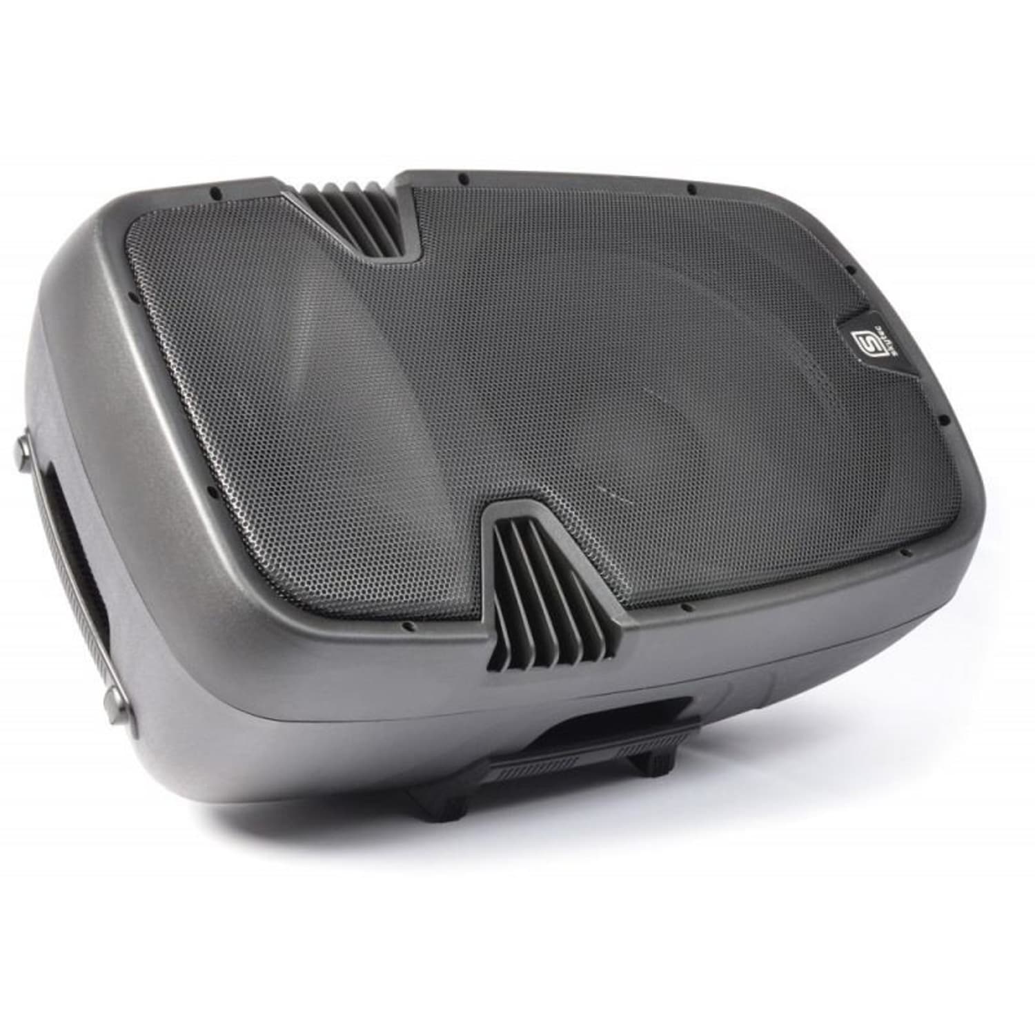SPJ-1500A, aktivní 38 cm (15") PA reproduktor, VHF, AUX, včetně bezdrátového mikrofonu, 800W 