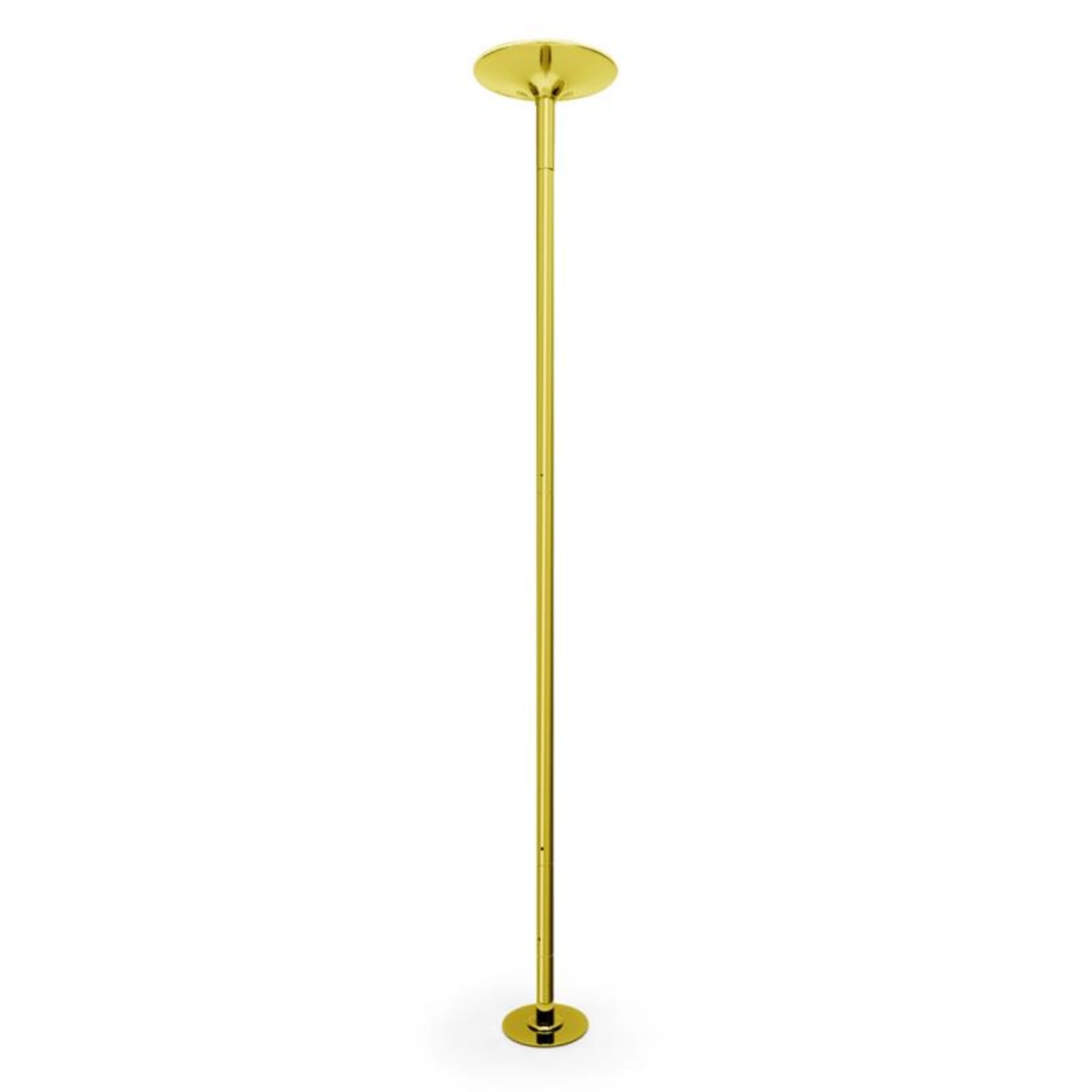 Gold Dust, taneční tyč, otáčecí/statická, 2,74 m, nerez, titan, zlatá, 45 mm 