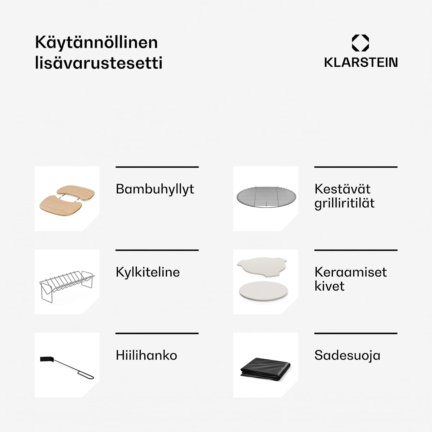 Kingsize Kamado-grilli keraaminen 21" Smoker Slowcooking jaloteräs 