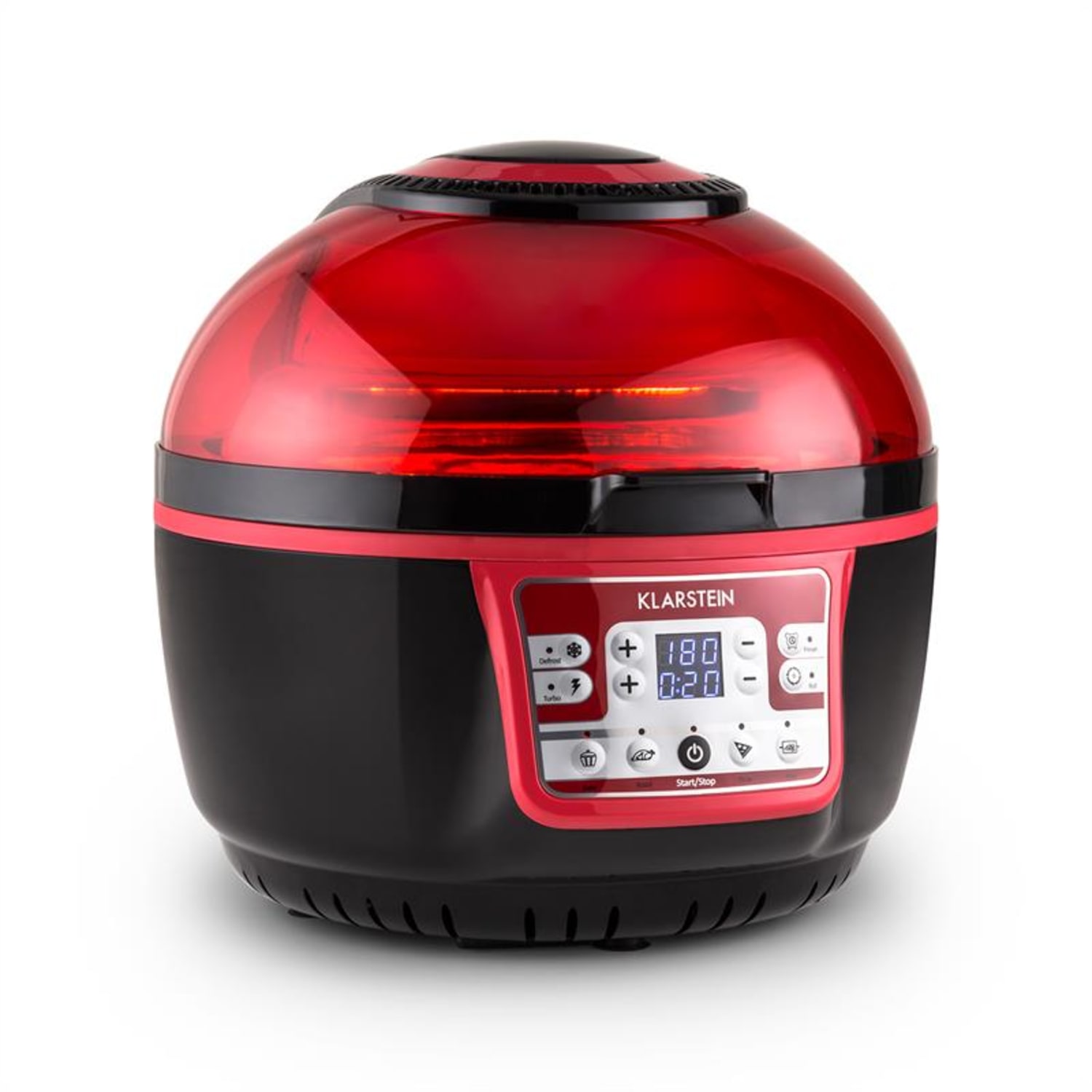 VitAir Turbo Heißluftfritteuse rosu-negru 9l 1400W Grill copt Roșu