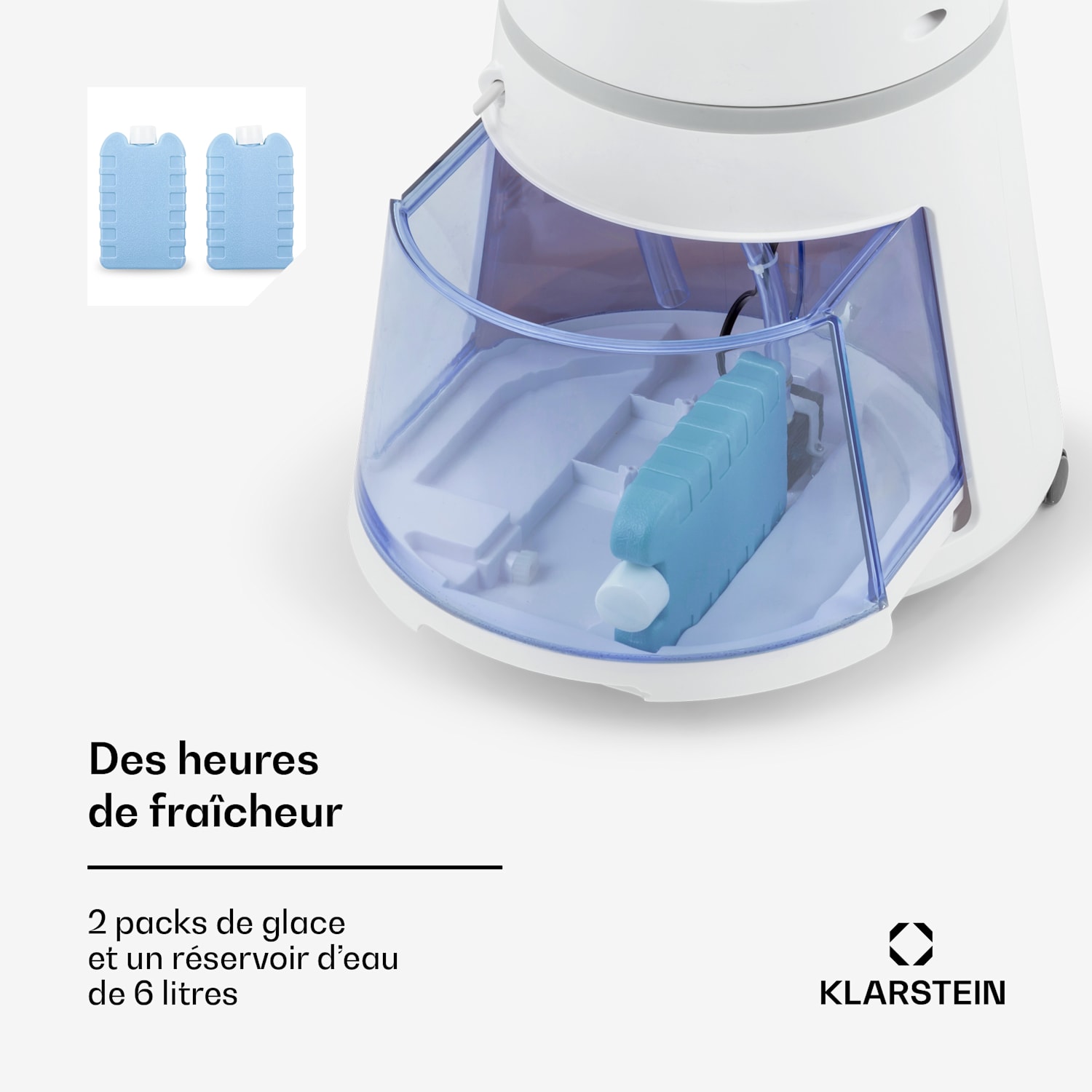 Skyscraper Ice 4-in-1 Rafraîchisseur d'air et  Ventilateur 180 m³/h 30 W Oscillation mobile Télécommande 180 m³/h | Non | Bijela