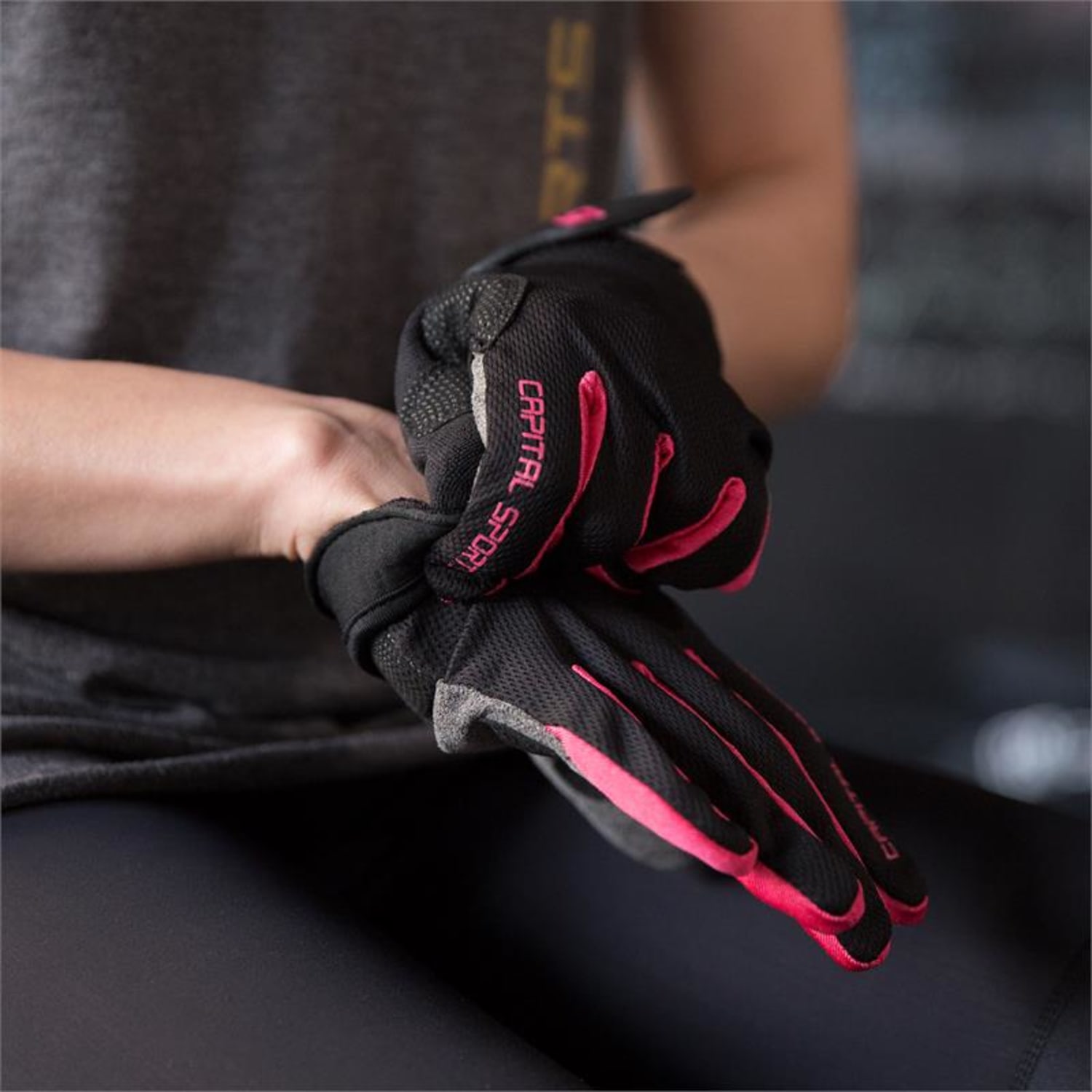 Nicetouch Guantes de deporte para entrenamiento S Cuero sinté Rosa | S