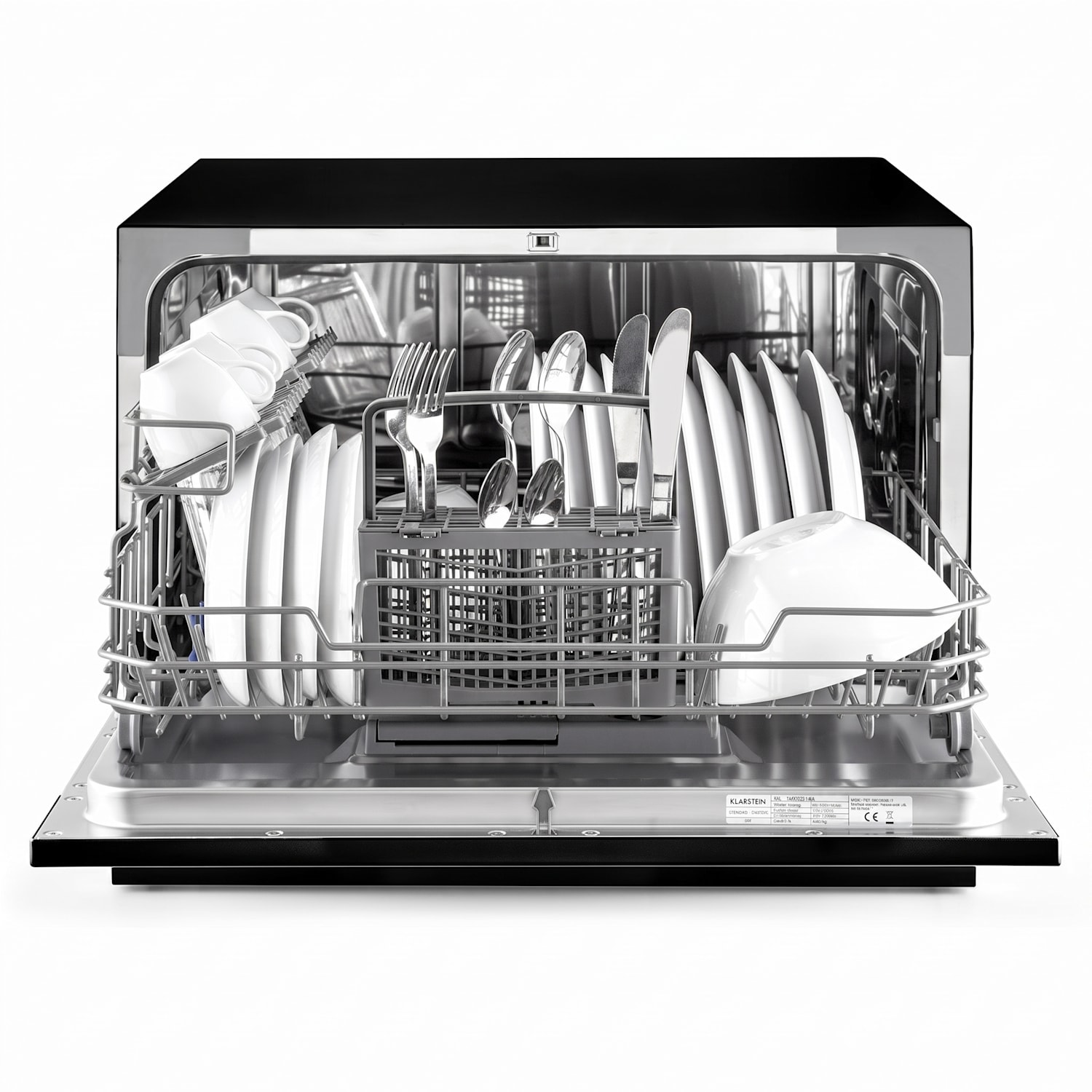 Amazonia 6 Dishwasher 1380W 6 place settings key operating section Black