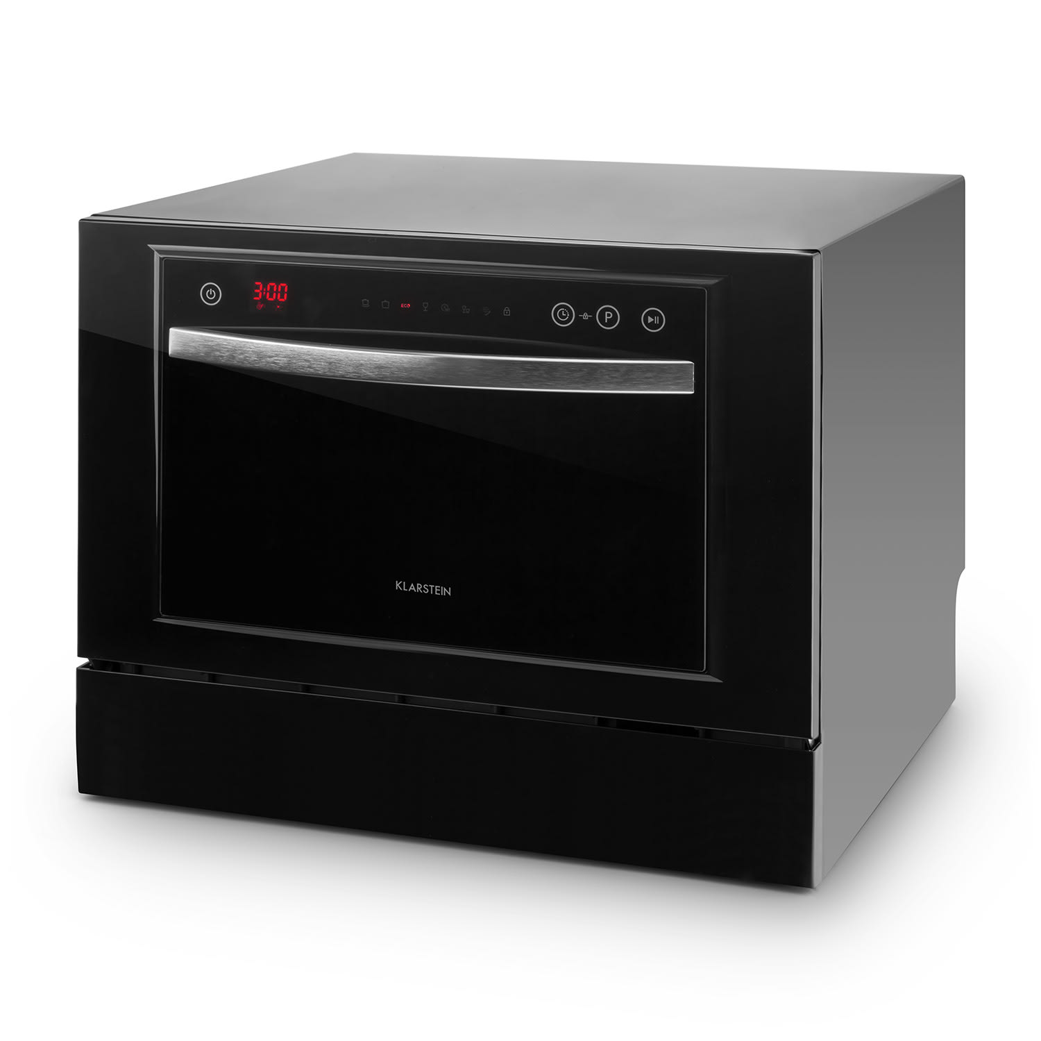 Amazonia 6 Luminance, 1380 W, F, настолна съдомиялна машина, комплект 6 съда Черно