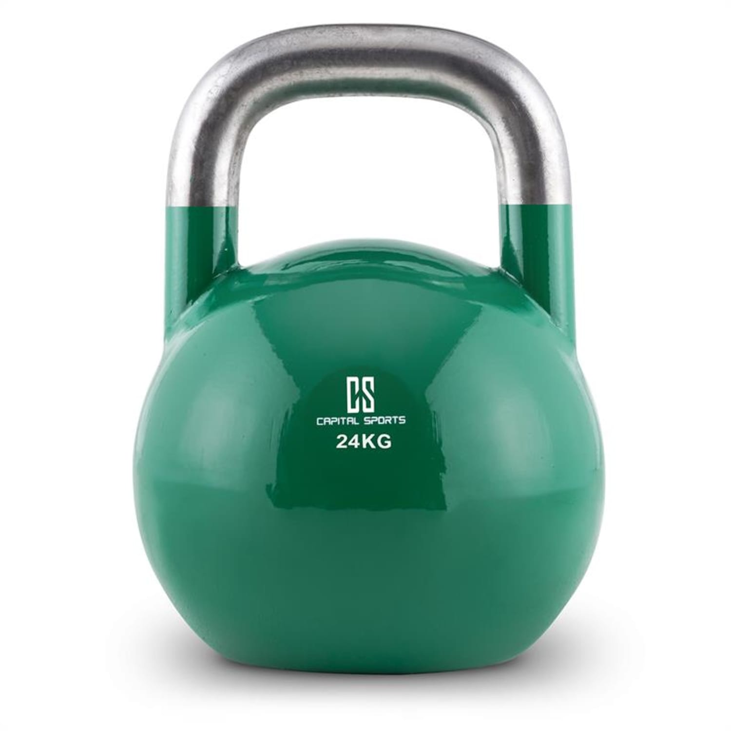 Compket Kettlebell haltère poids acier 24kg -vert 24 kg